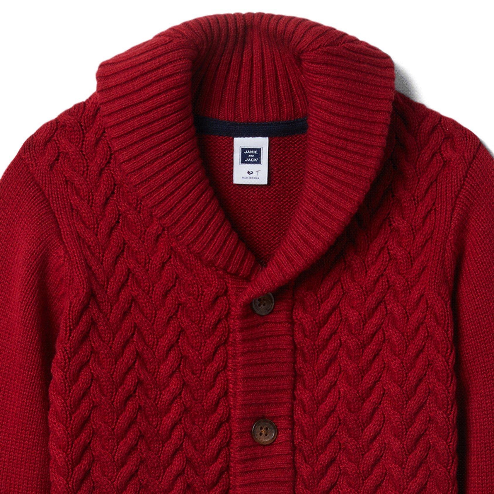 Cable Knit Shawl Cardigan image number 2
