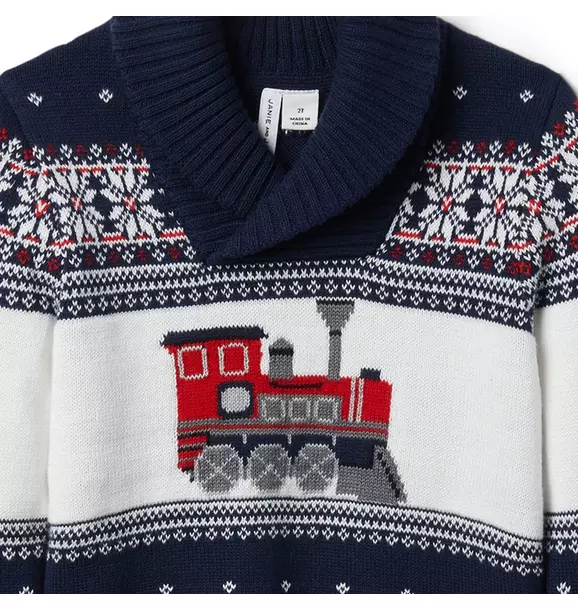 Train Shawl Collar Sweater image number 1