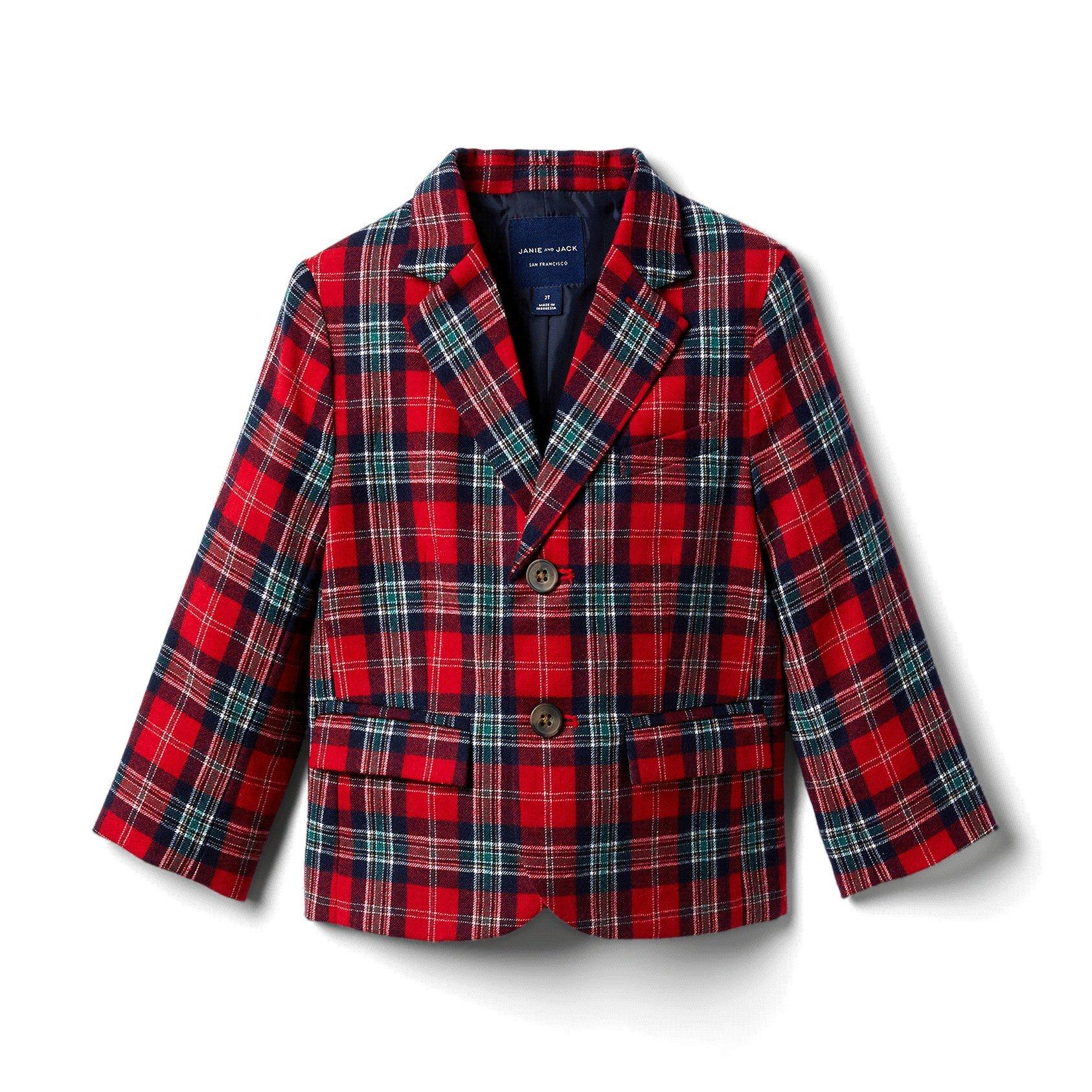 Plaid Wool Blazer image number 0