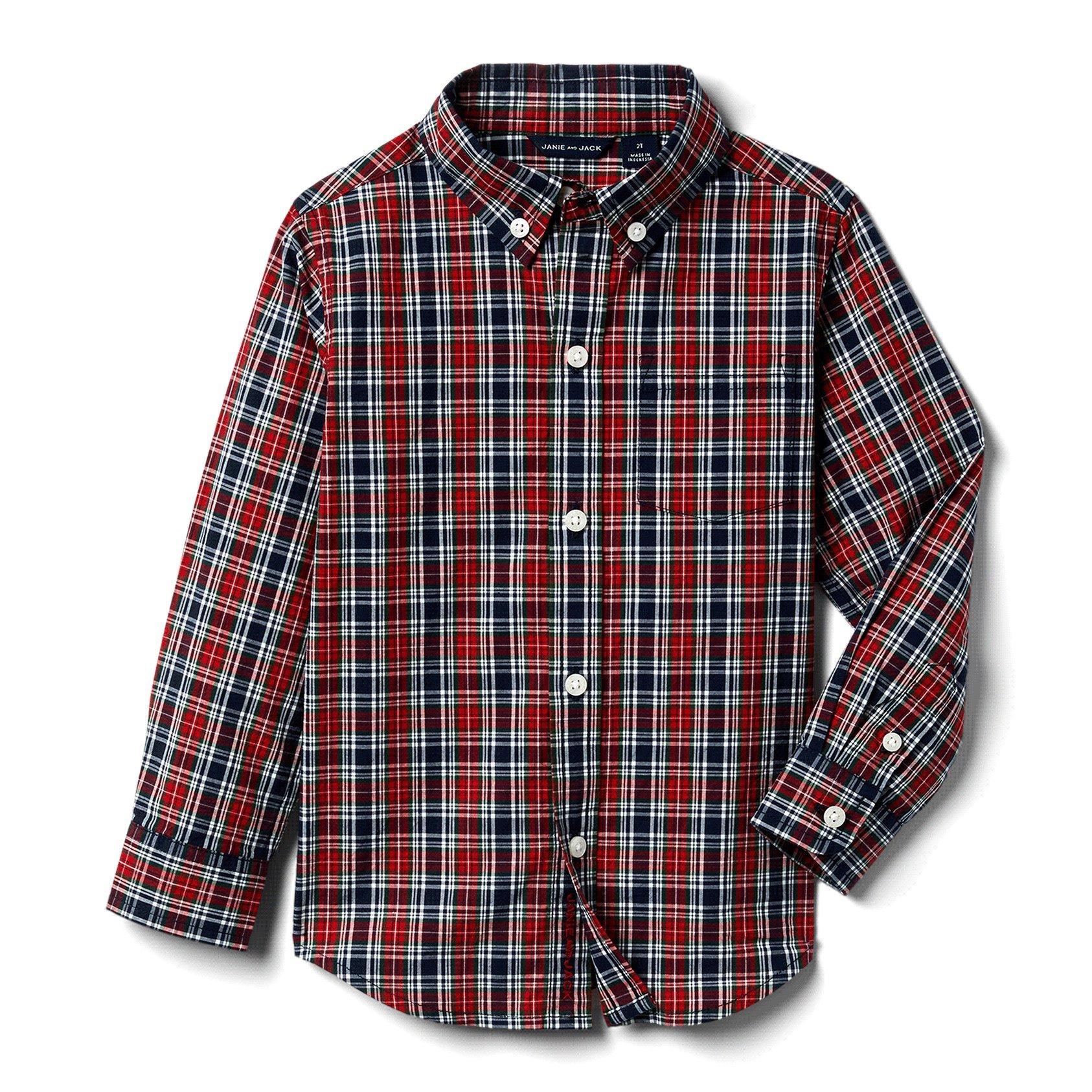 Plaid Poplin Shirt