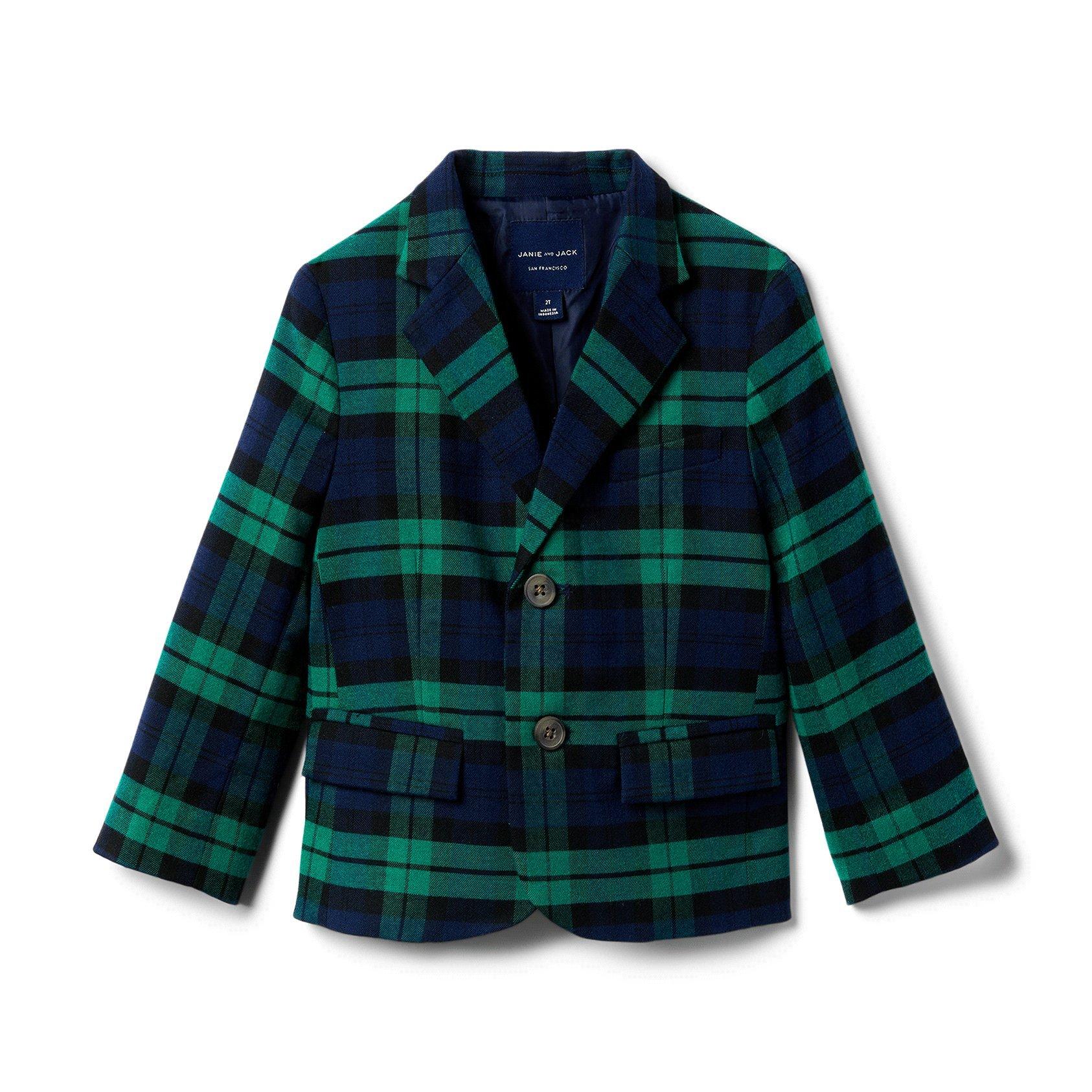 Plaid Wool Blazer image number 0