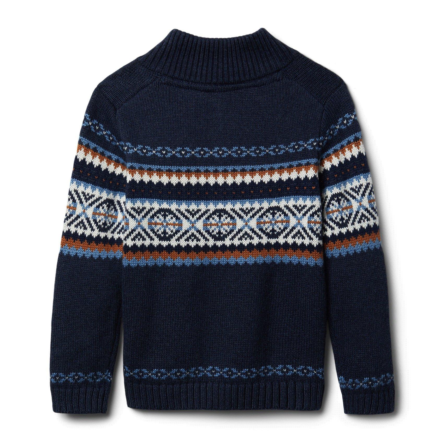 Fair Isle Mock Neck Sweater image number 2