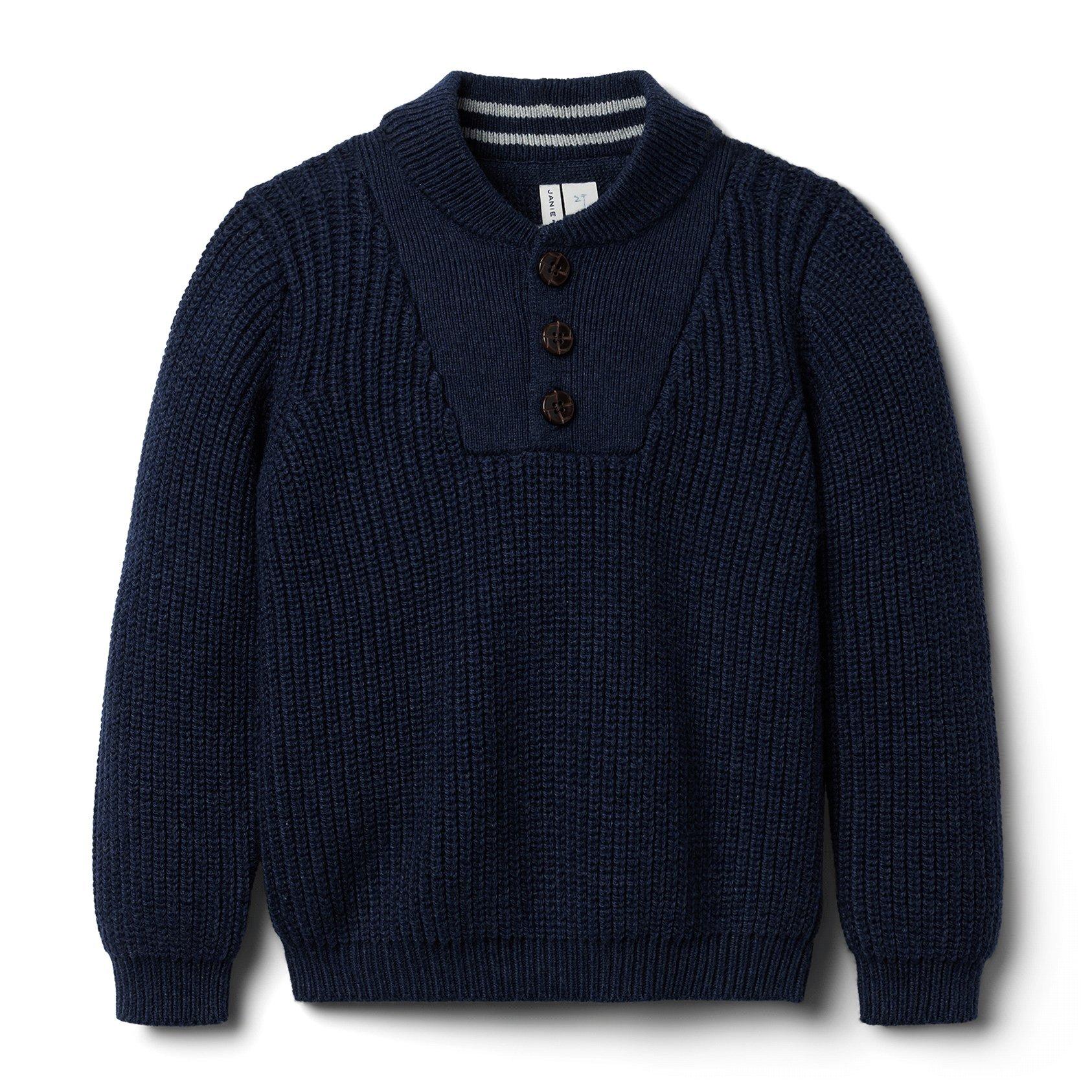Textured Henley Sweater image number 0