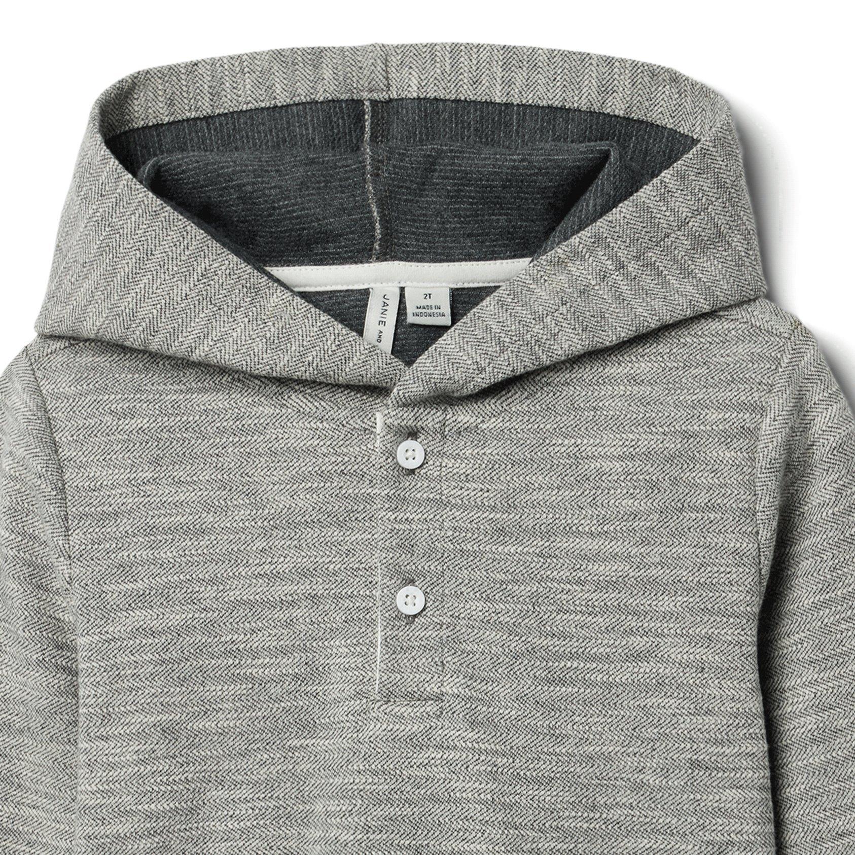 Textured Hooded Sweater image number 2