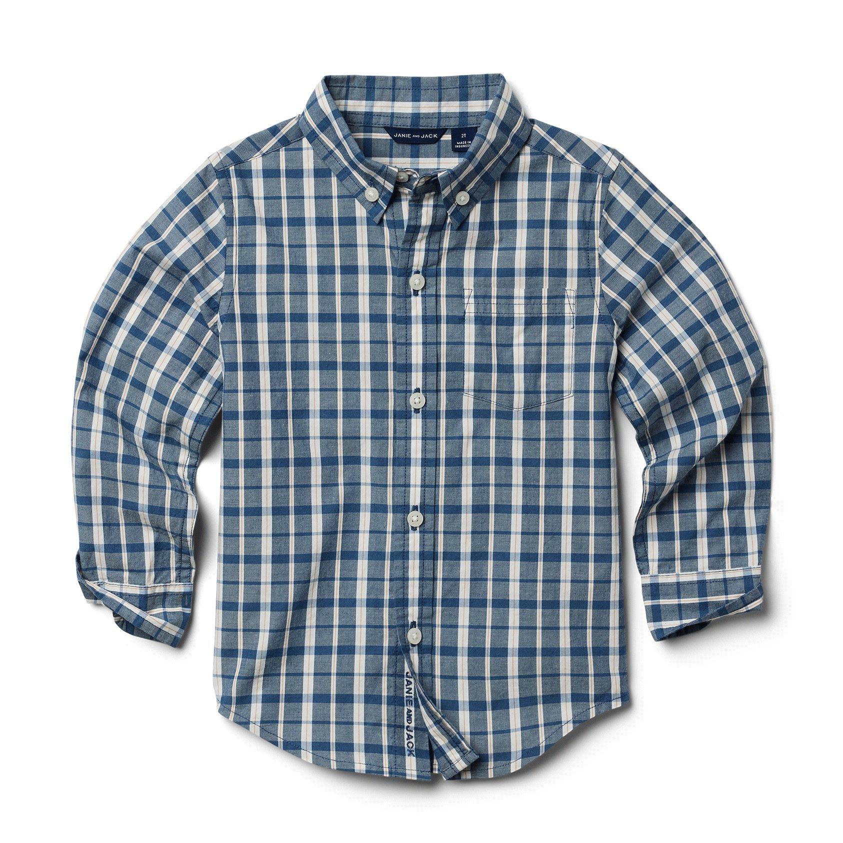 Plaid Poplin Shirt