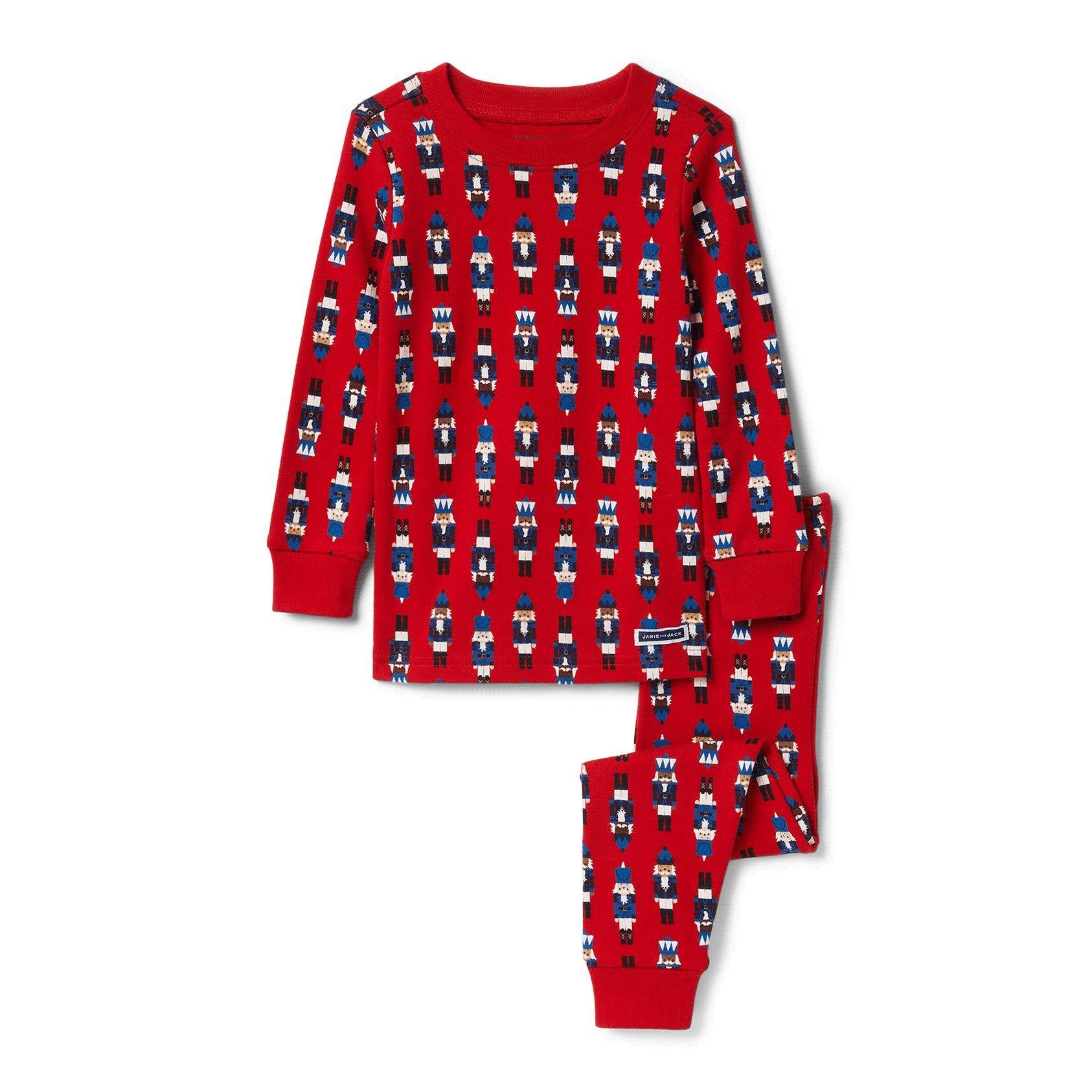 Boy Haute Red Nutcracker Print Nutcracker Pajama Set by Janie and Jack