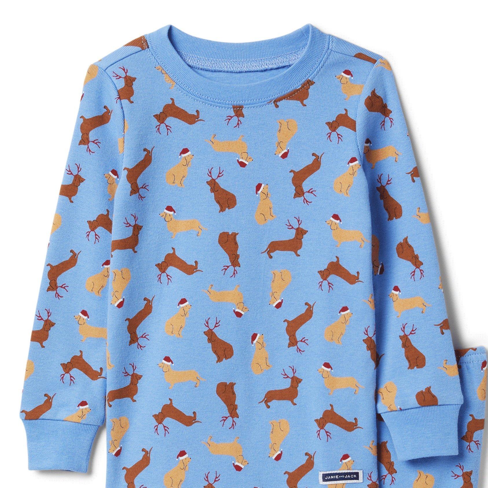 Santa Hat Dog Pajama Set  image number 1