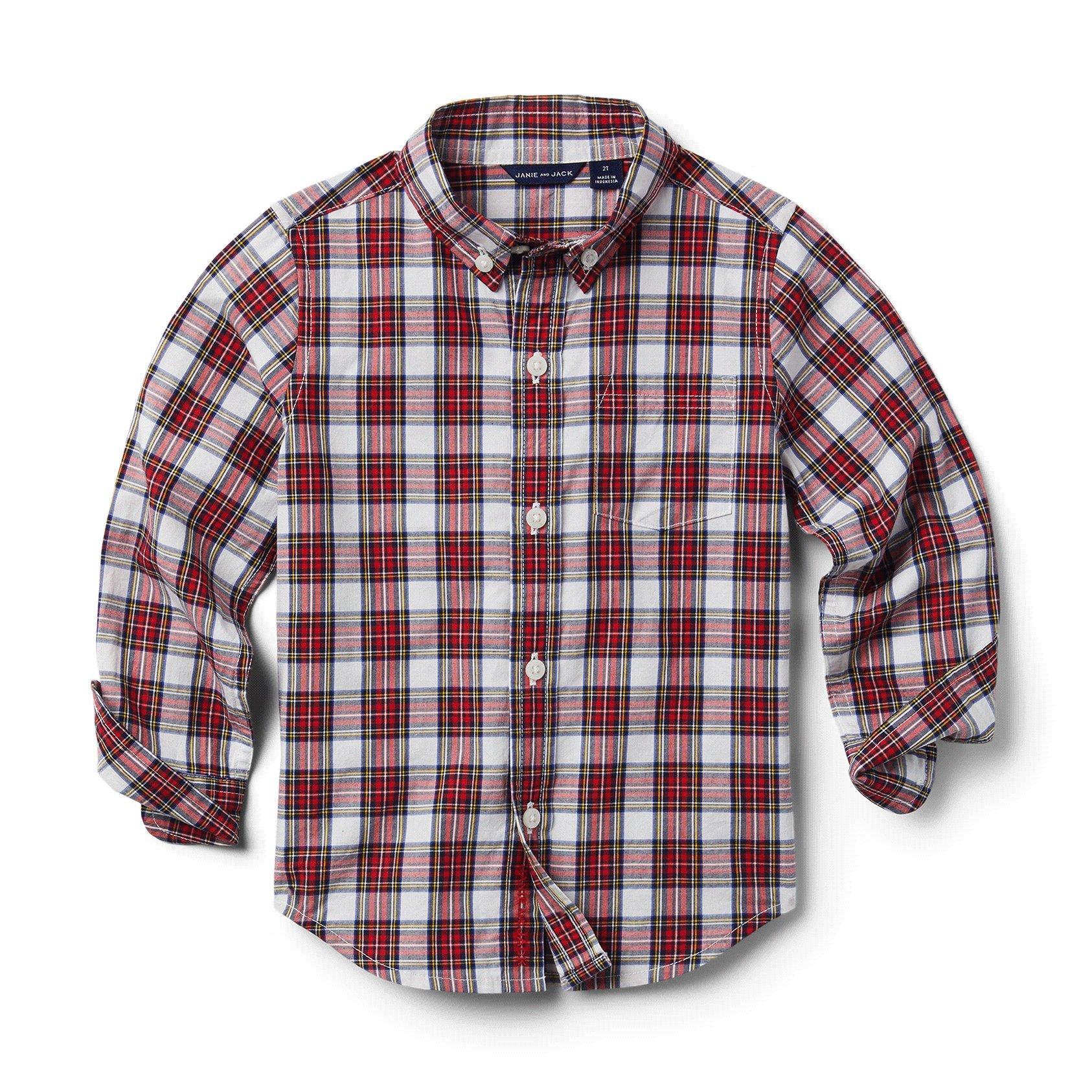 Plaid Poplin Shirt