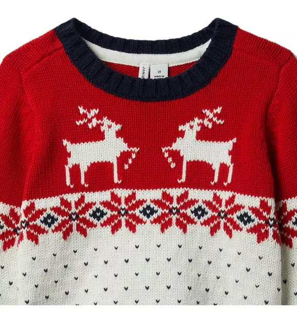 Fair Isle Reindeer Sweater image number 1