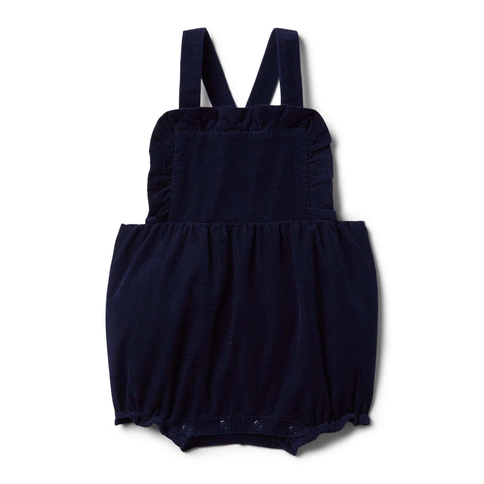 Baby Ruffle Corduroy Shortall 