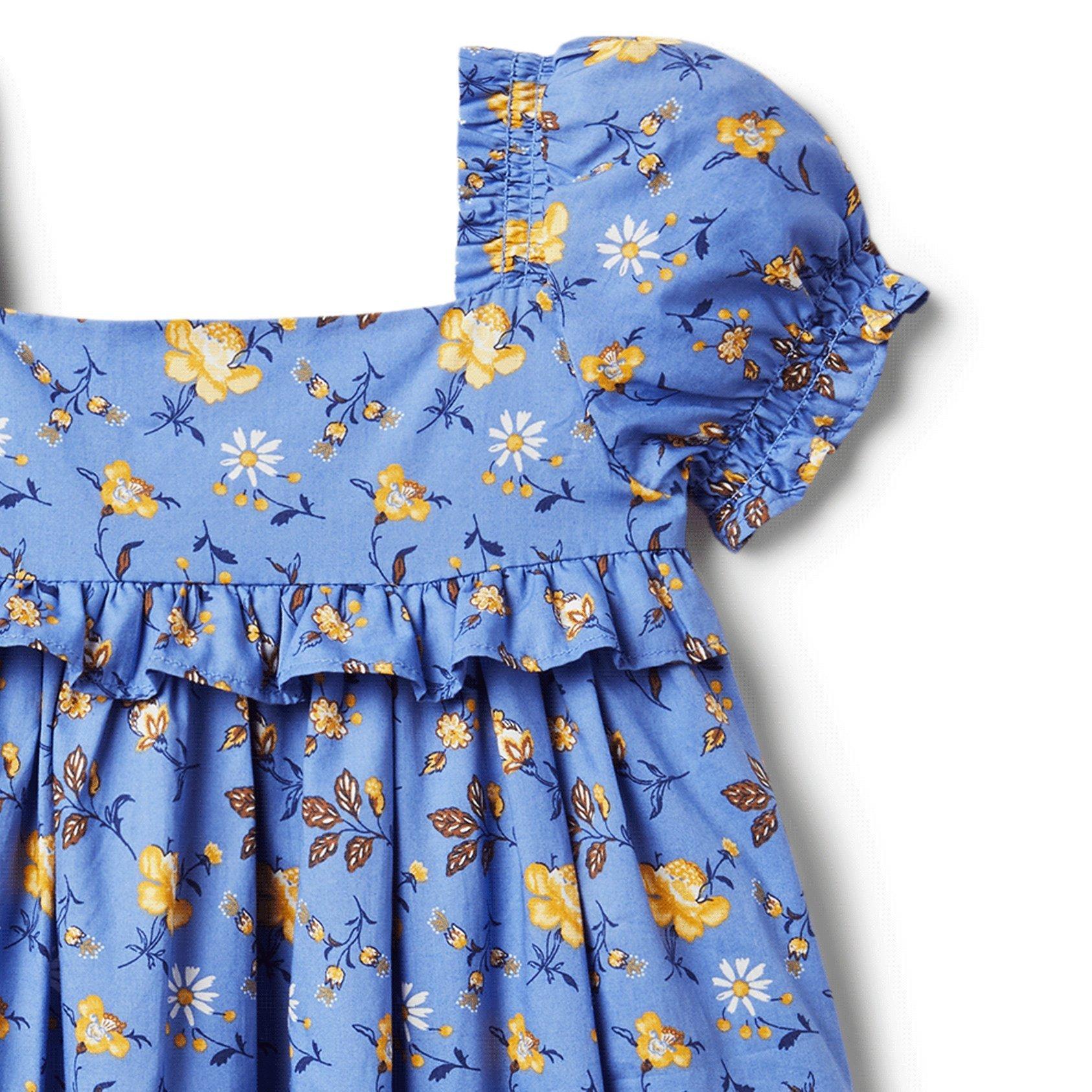 Baby Floral Puff Sleeve Dress  image number 1