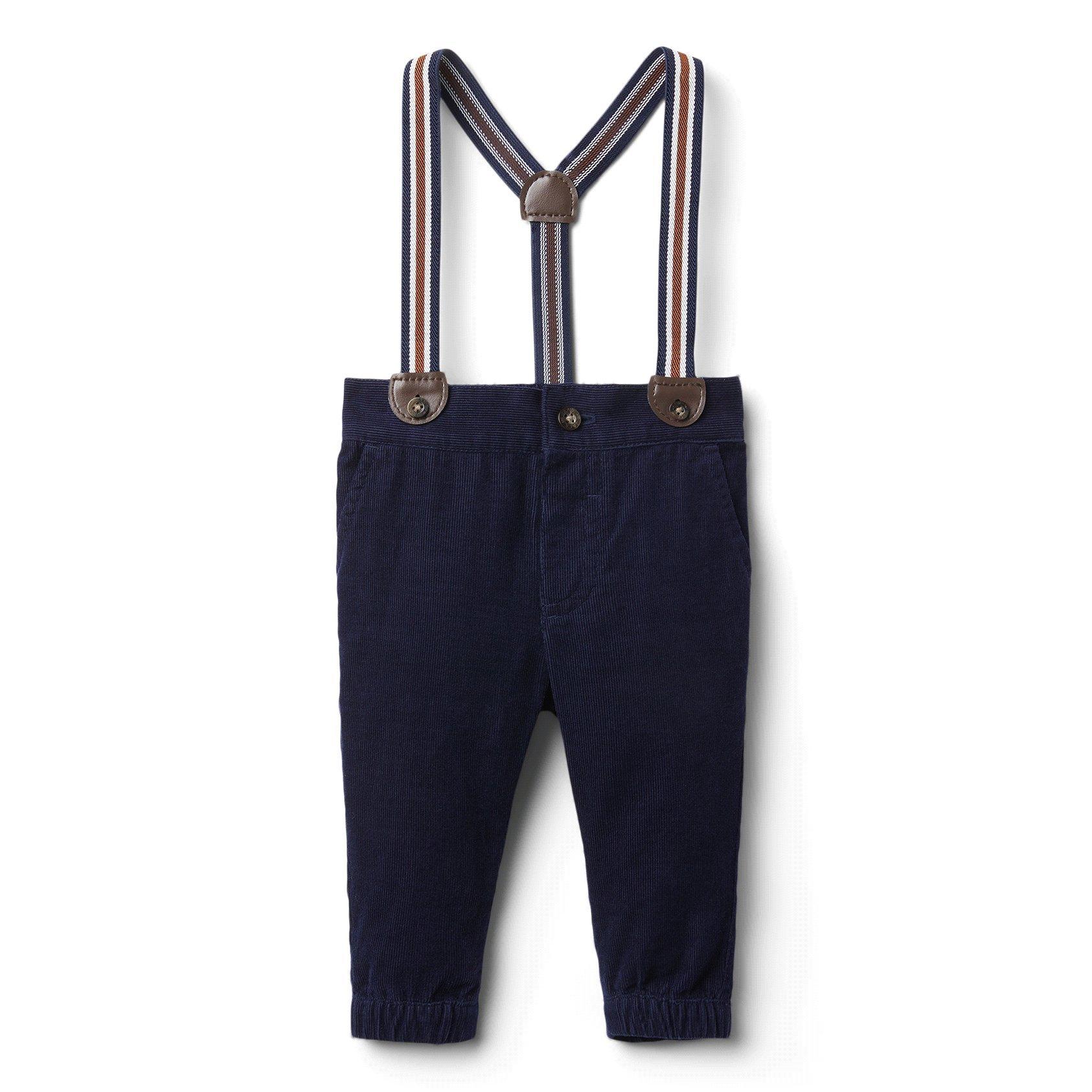 Baby Corduroy Suspender Pant