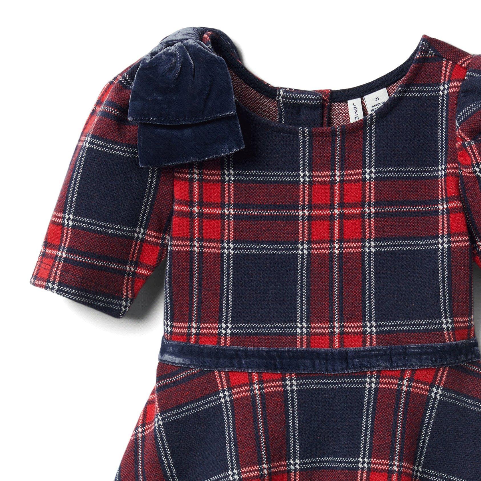 janie and jack red plaid dress