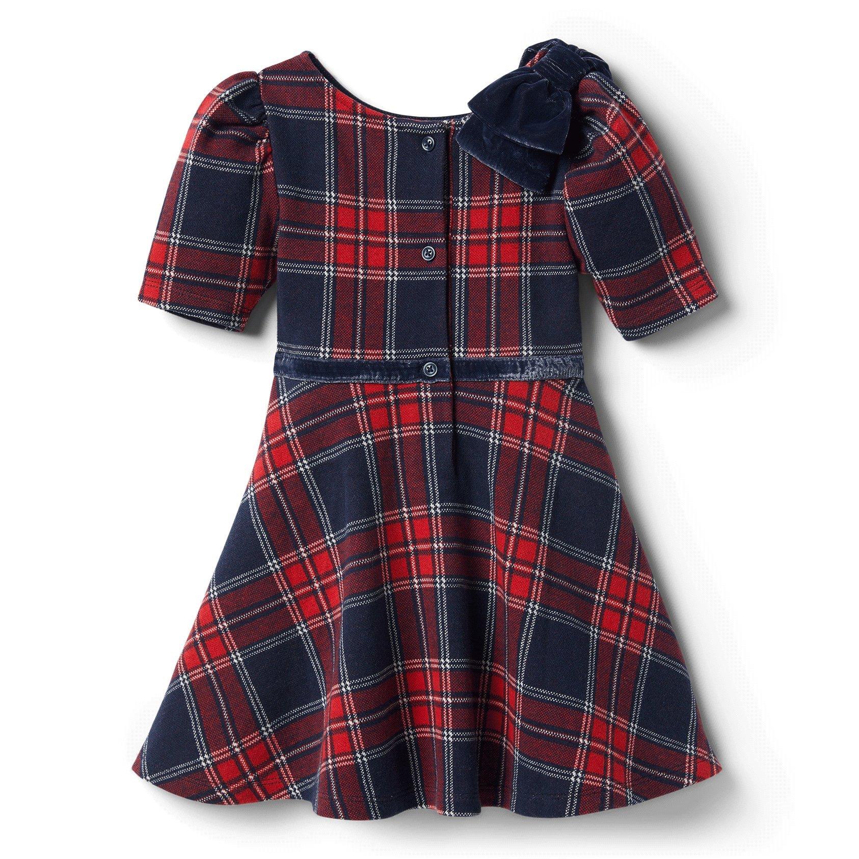 janie and jack red plaid dress