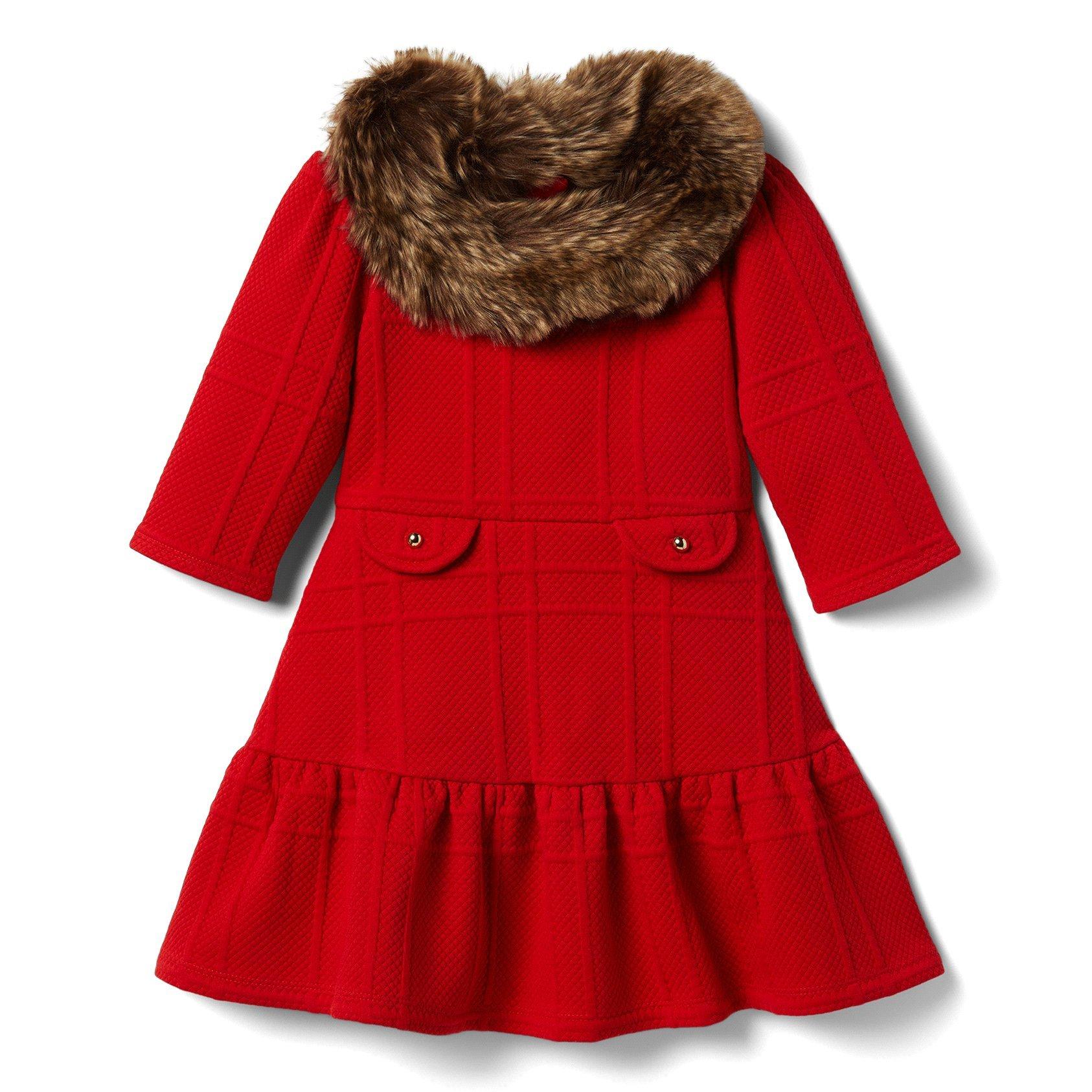Girl Holiday Red Faux Fur Cropped Jacket by Janie and Jack