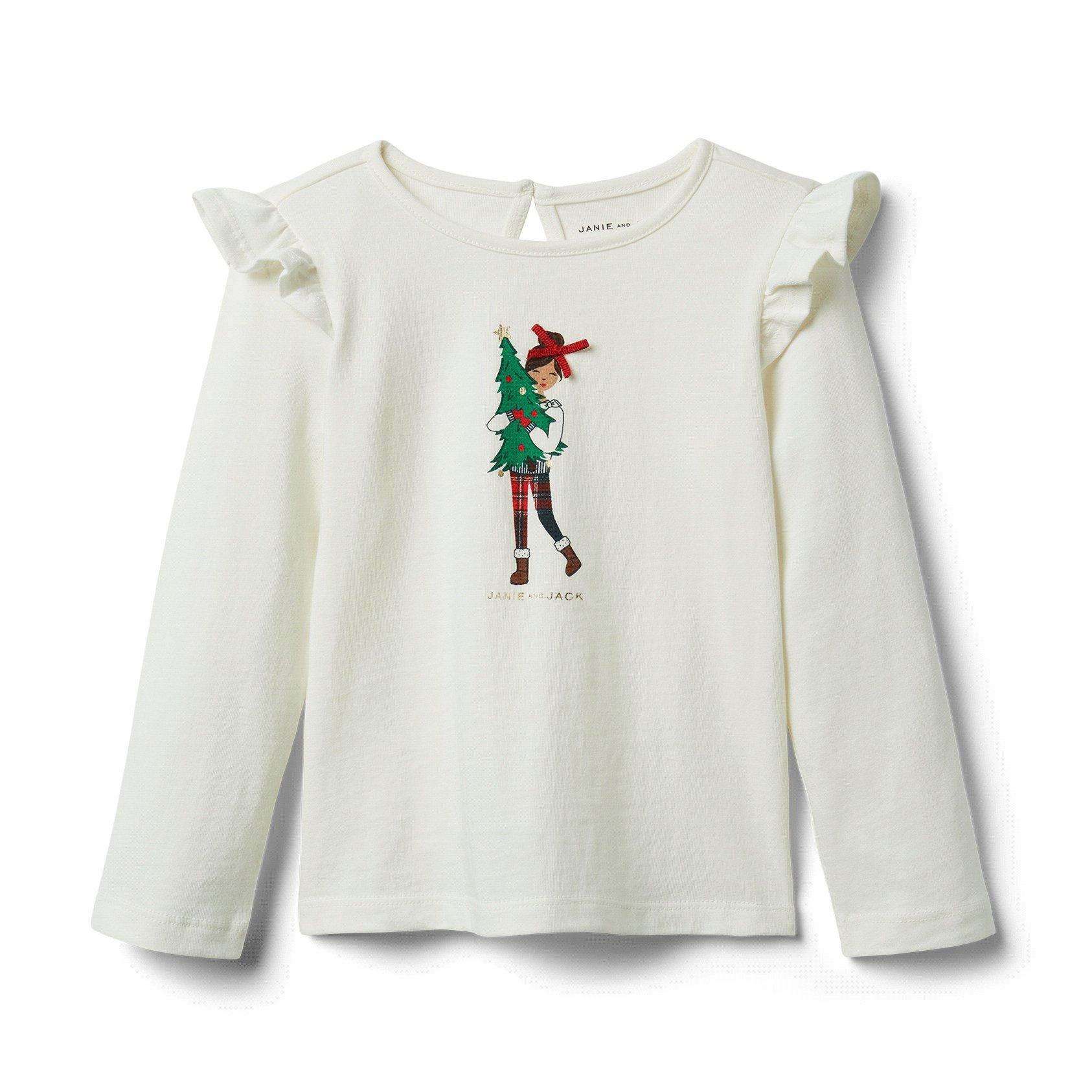 Christmas Tree Girl Tee image number 0