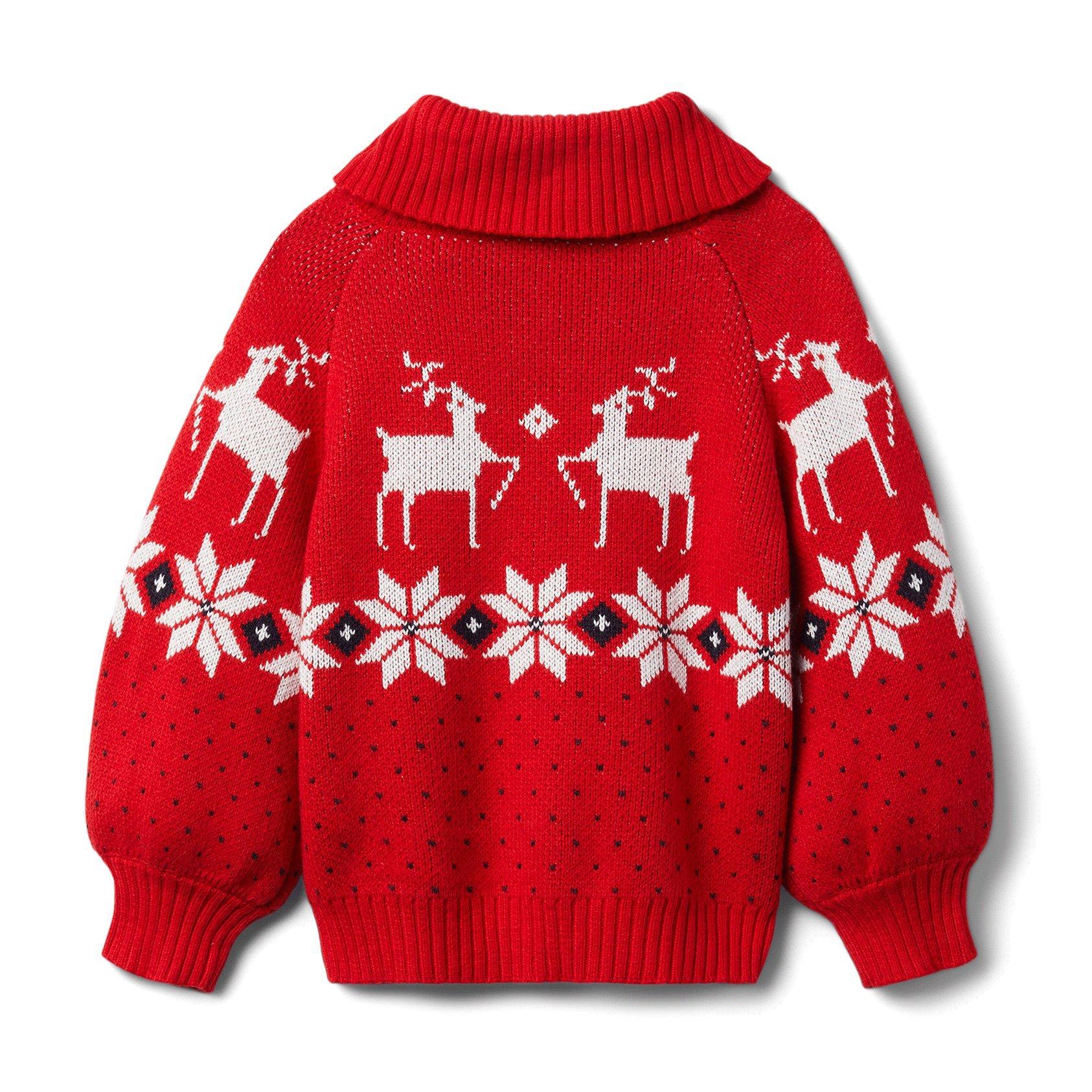 Reindeer Fair Isle Sweater image number 4
