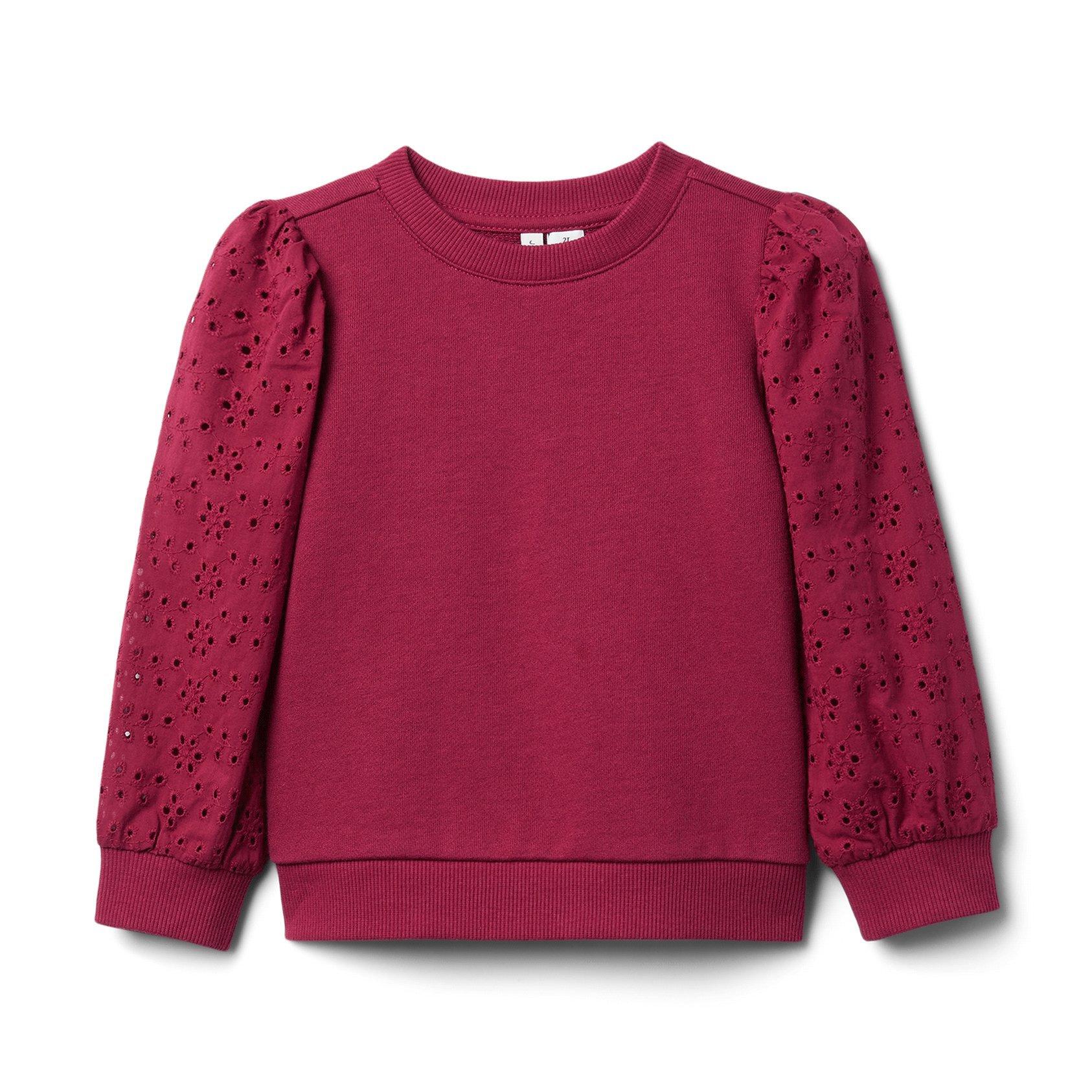 Eyelet Sleeve Sweatshirt image number 0
