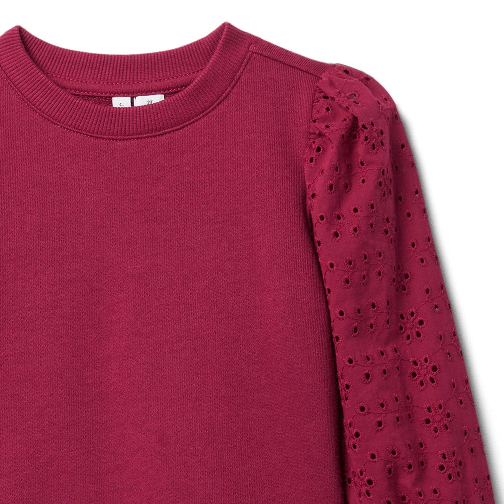 Eyelet Sleeve Sweatshirt image number 2
