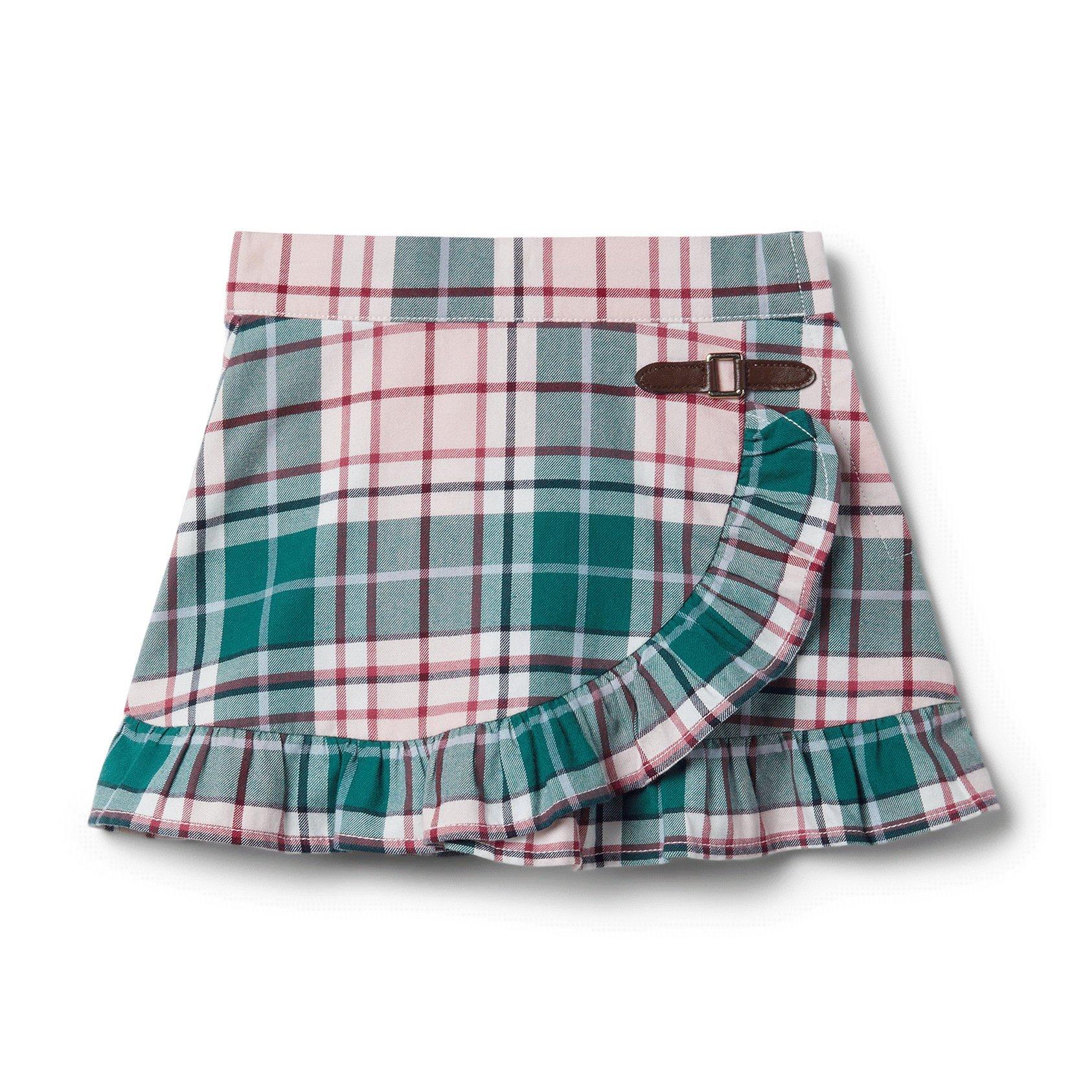 Plaid Ruffle Skirt