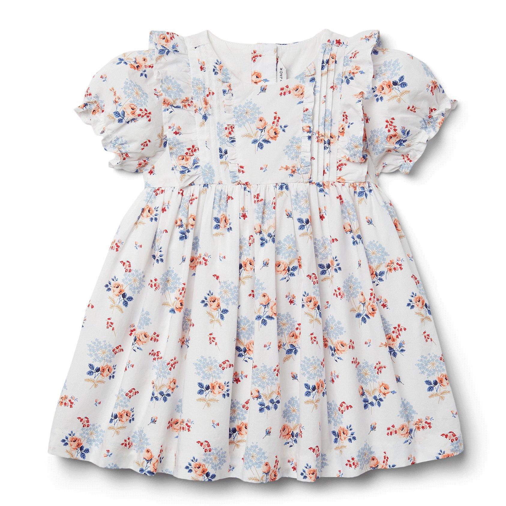 Baby Floral Pintuck Dress