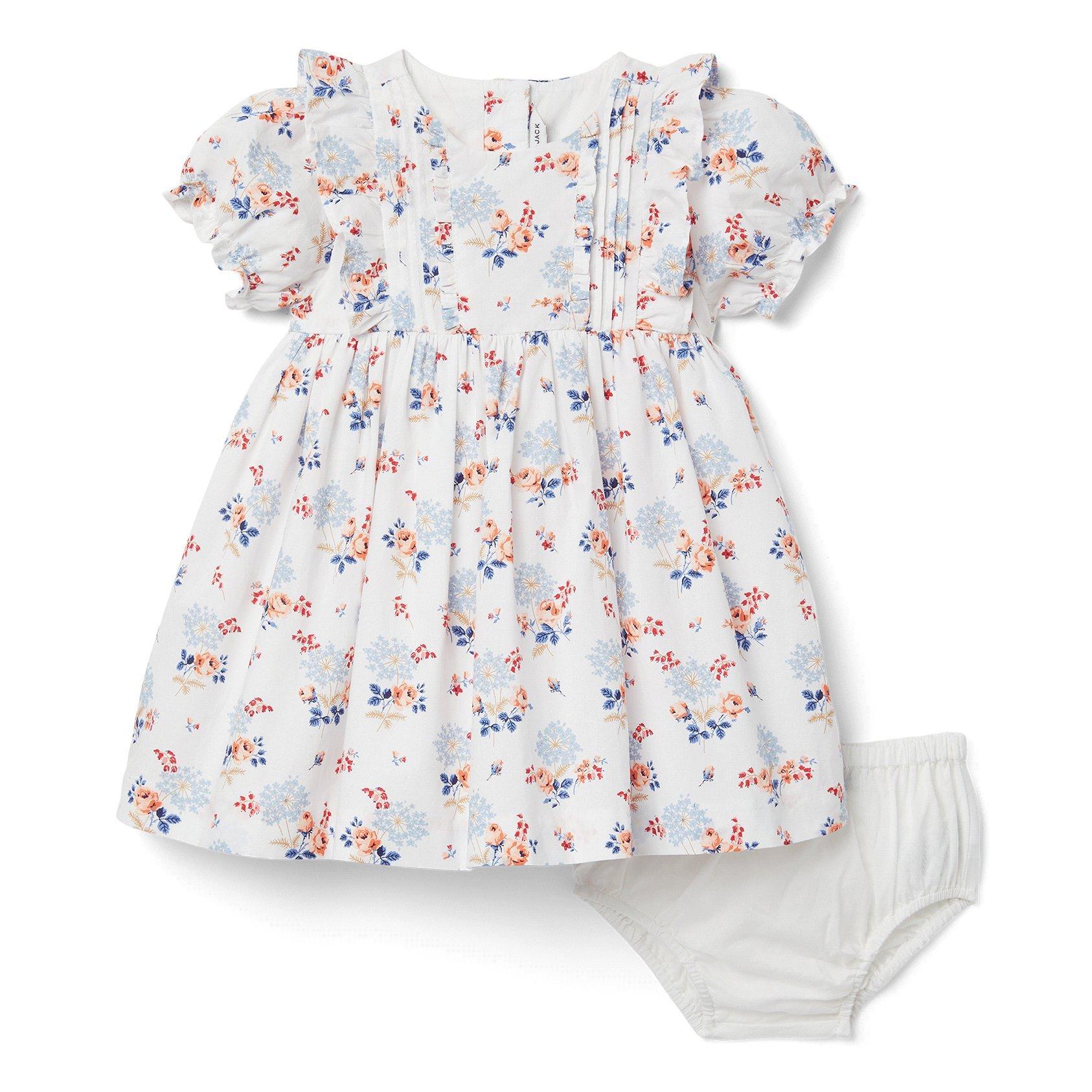 Baby Floral Pintuck Dress image number 2