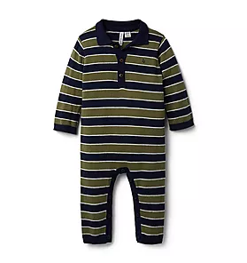 Baby Striped Polo 1-Piece