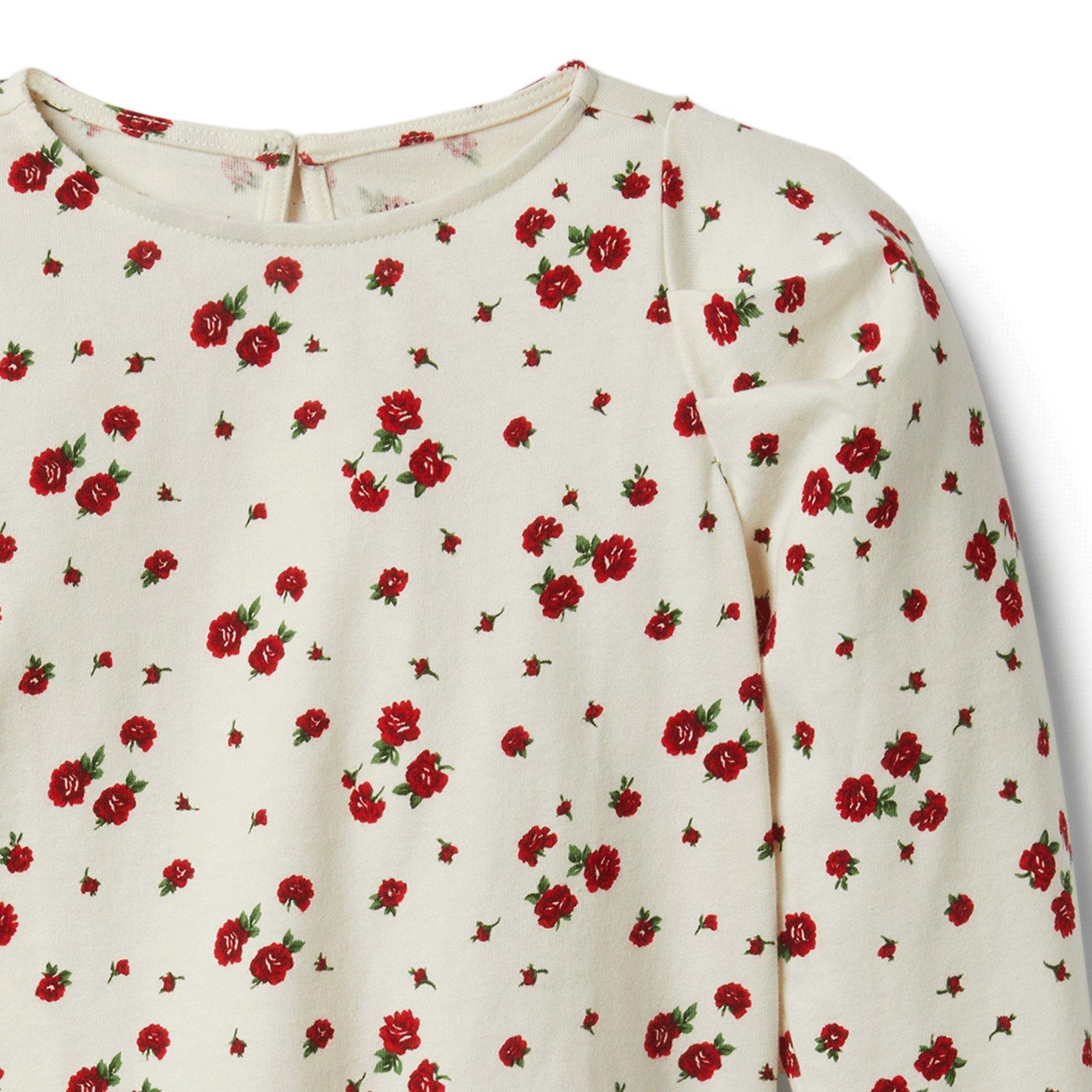 Rose Puff Sleeve Top image number 1
