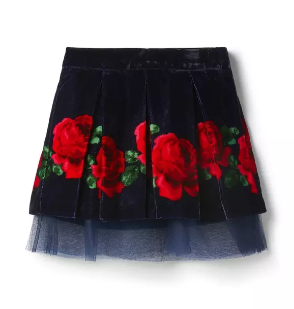 Rose Velvet Skirt 
