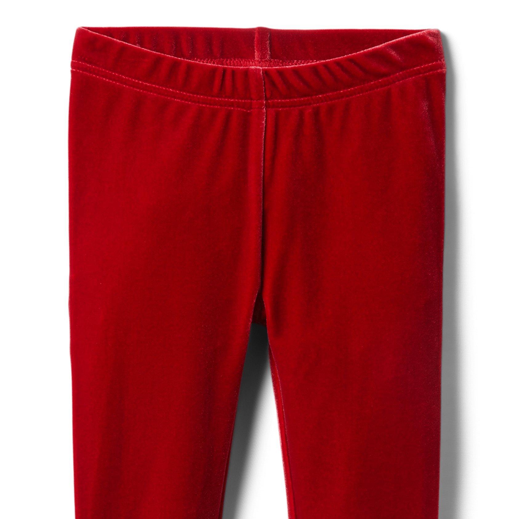 Girl Holiday Red Velvet Legging by Janie and Jack