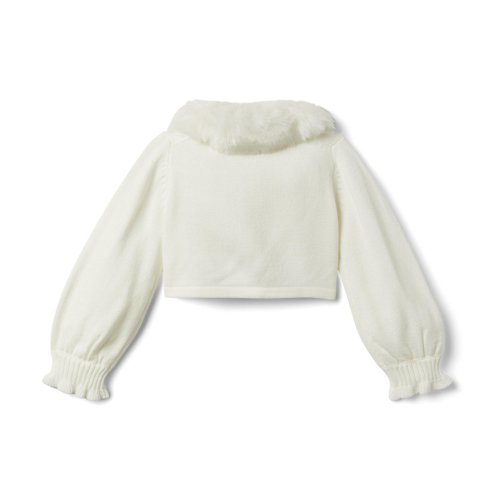 Faux Fur Collar Cardigan image number 2