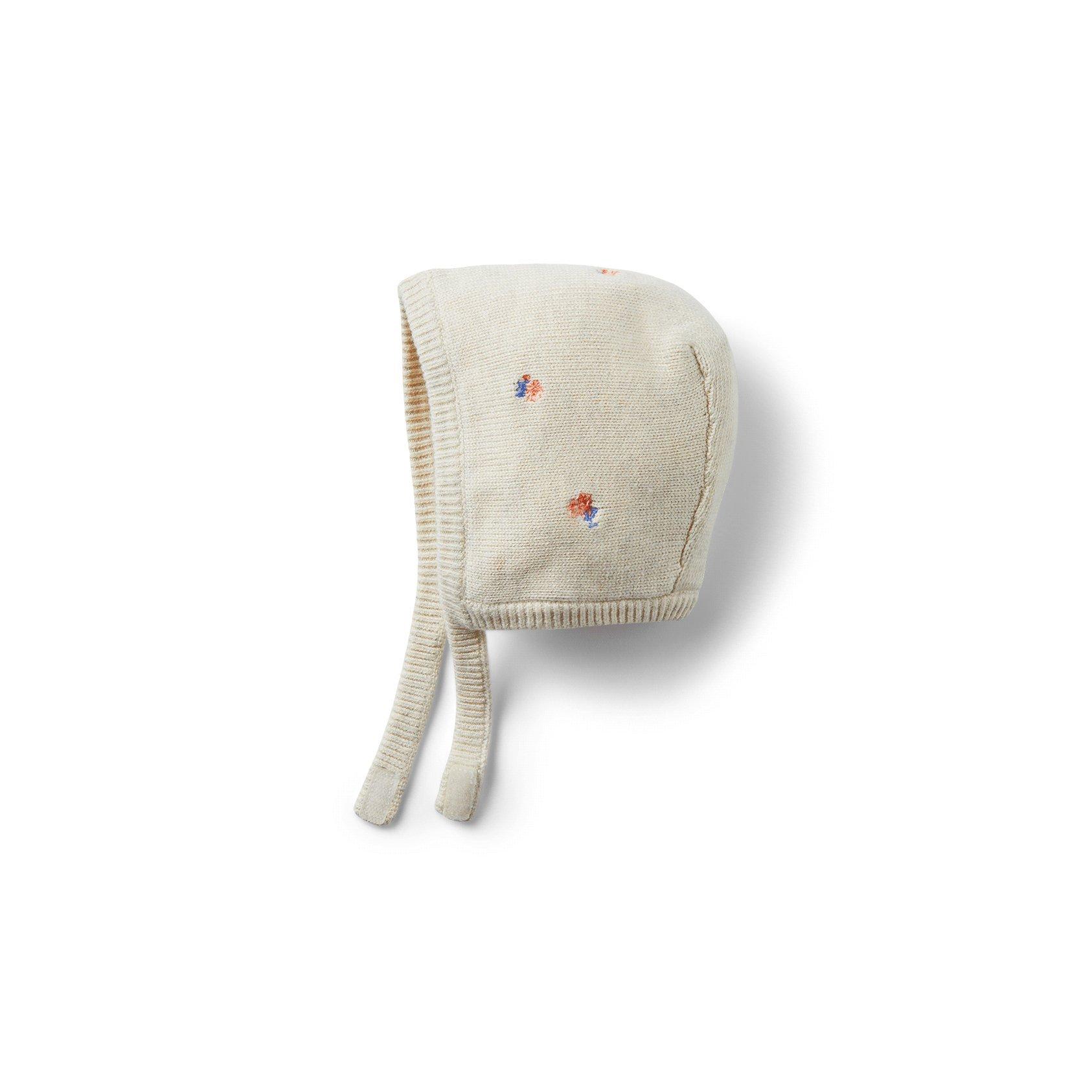 Baby Embroidered Sweater Bonnet 