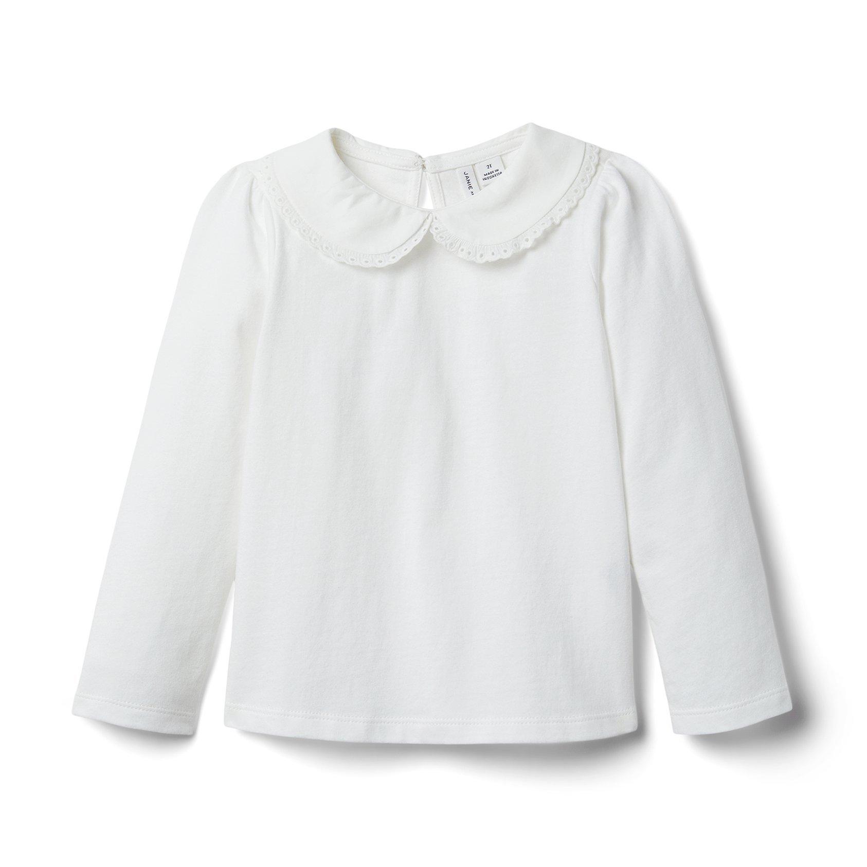 Lace Trim Collar Top image number 0