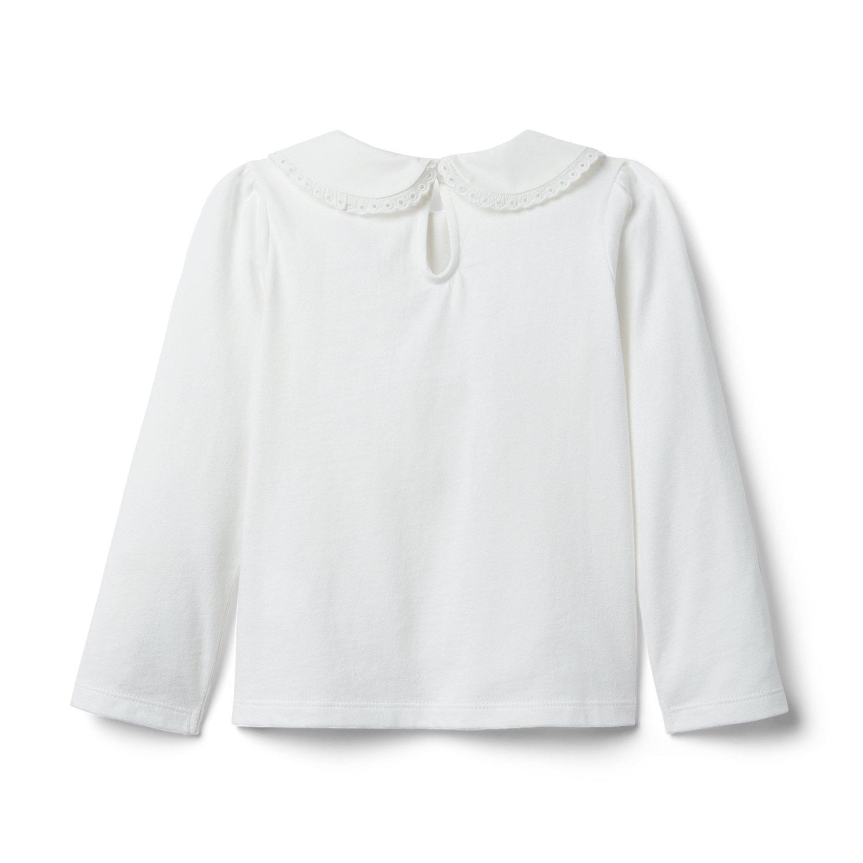 Lace Trim Collar Top image number 1