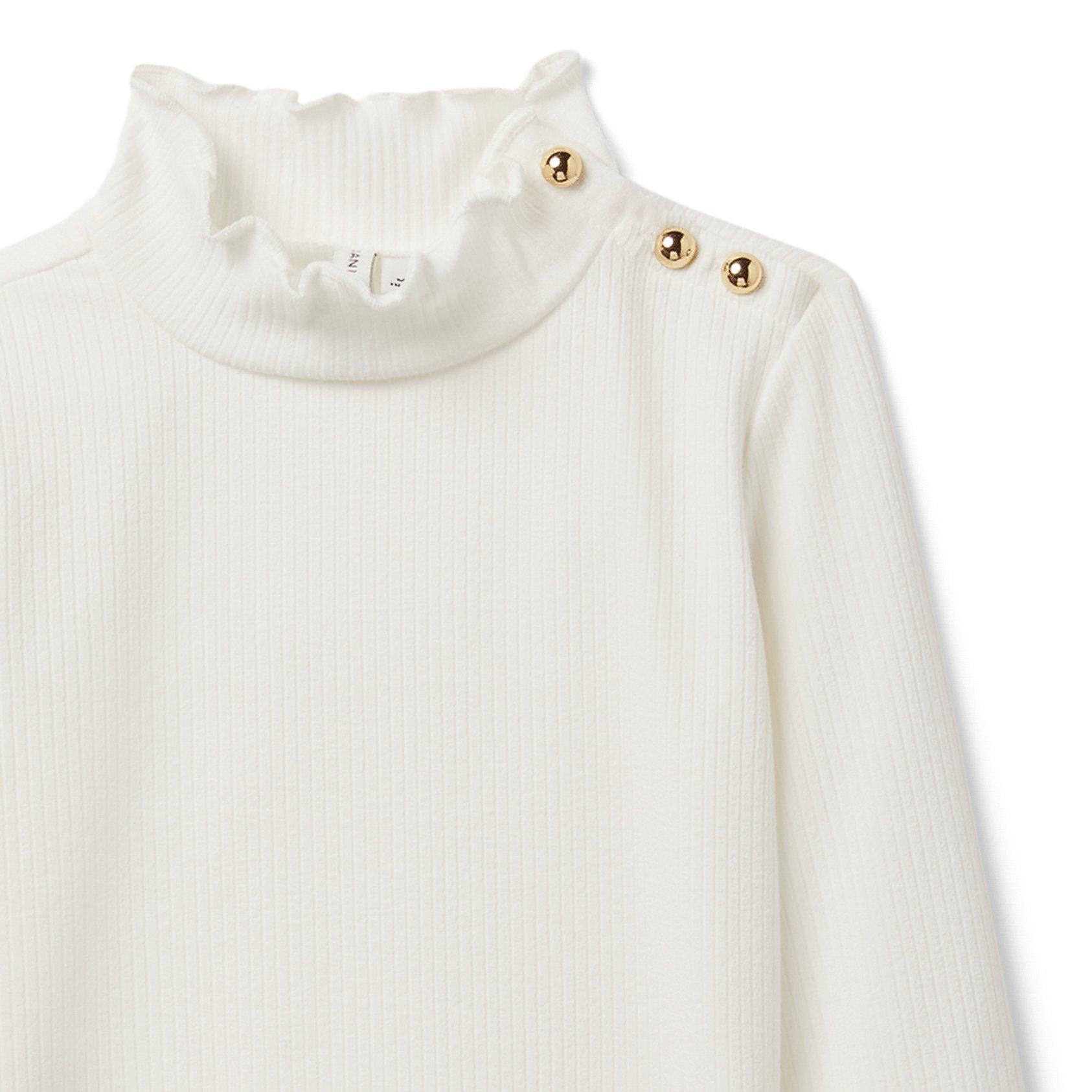 Ruffle Trim Turtleneck image number 2