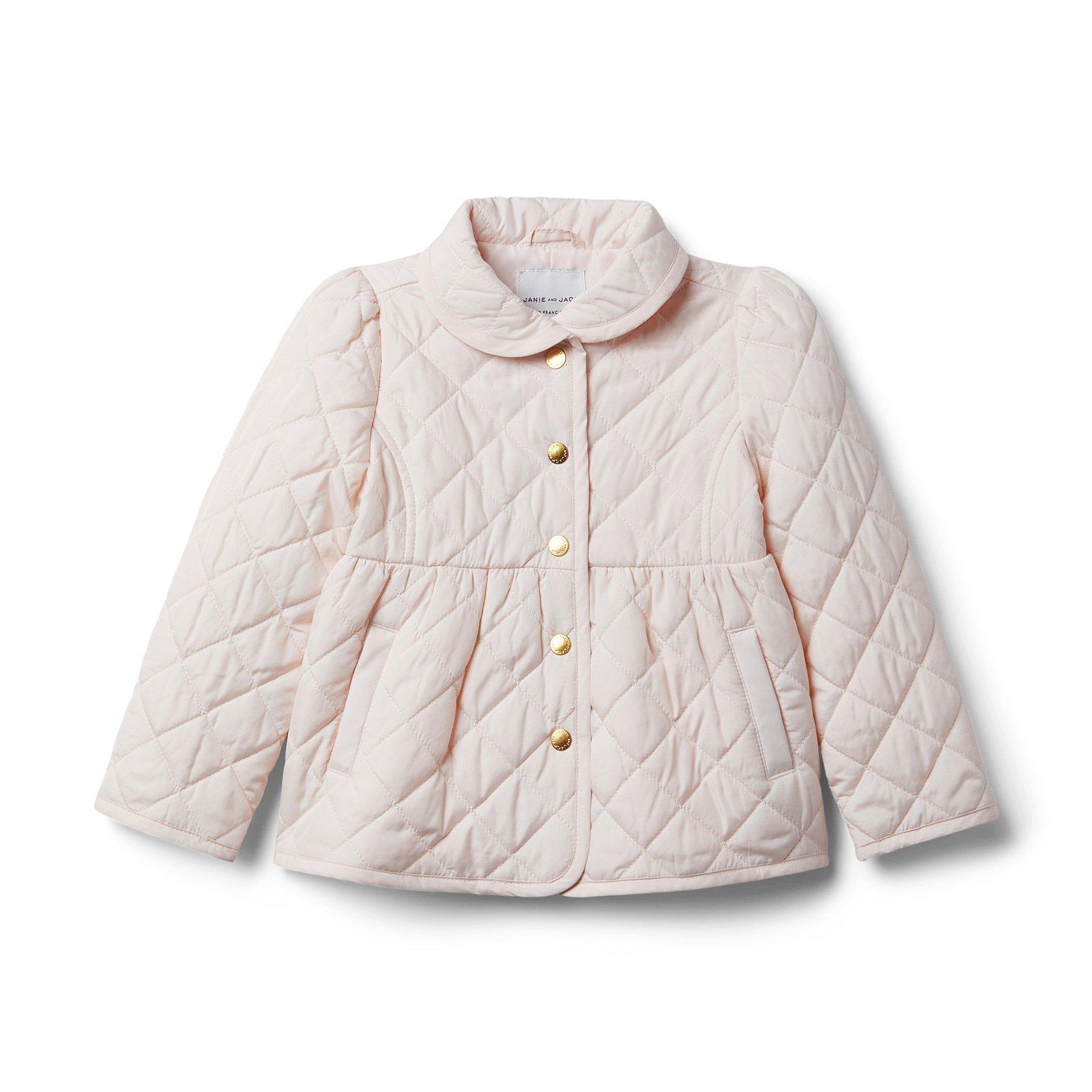 Girl Pearl Quilted Barn Coat by Janie and Jack