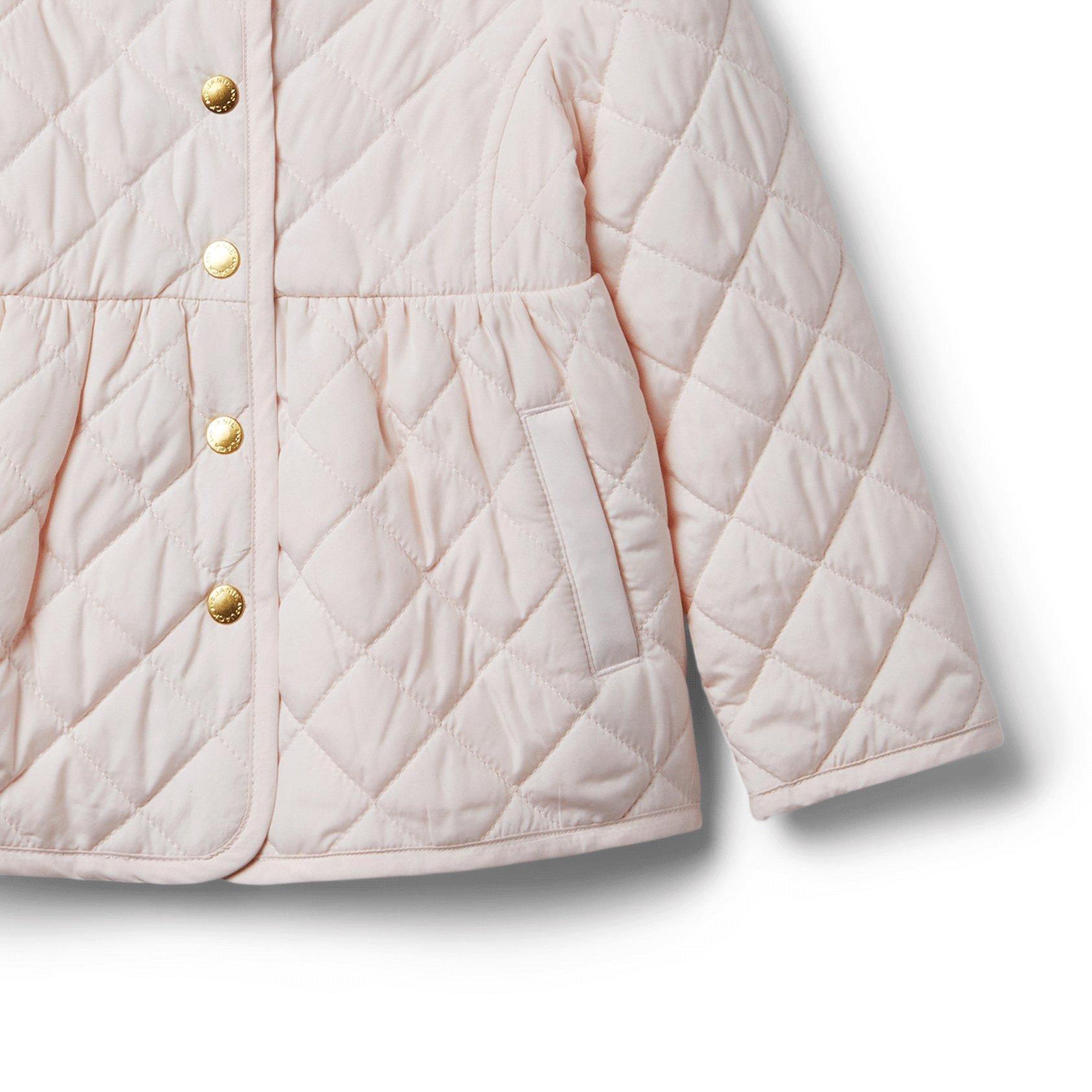 Girl Pearl Quilted Barn Coat by Janie and Jack