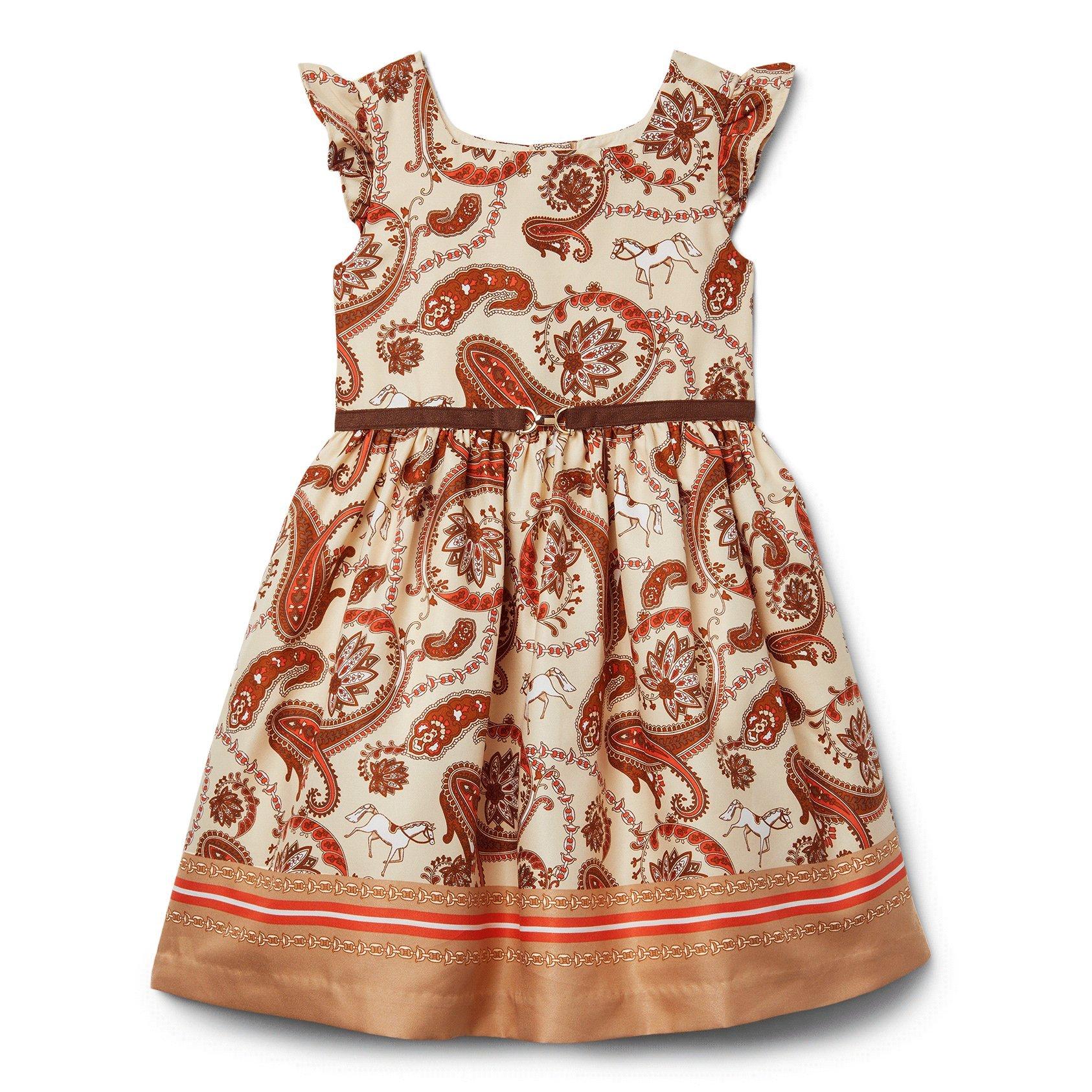 Paisley Border Print Dress image number 0