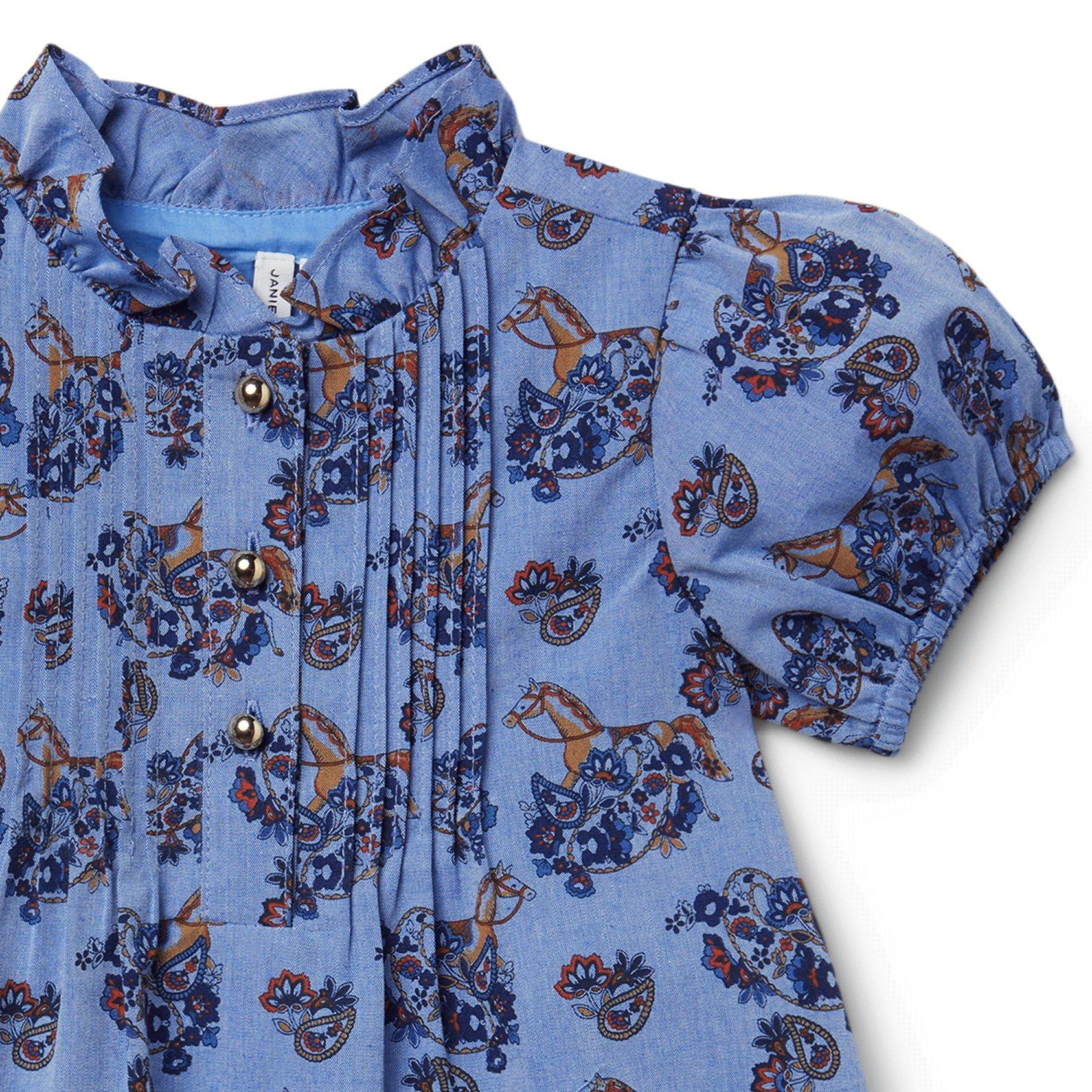 Floral Horse Print Top image number 1