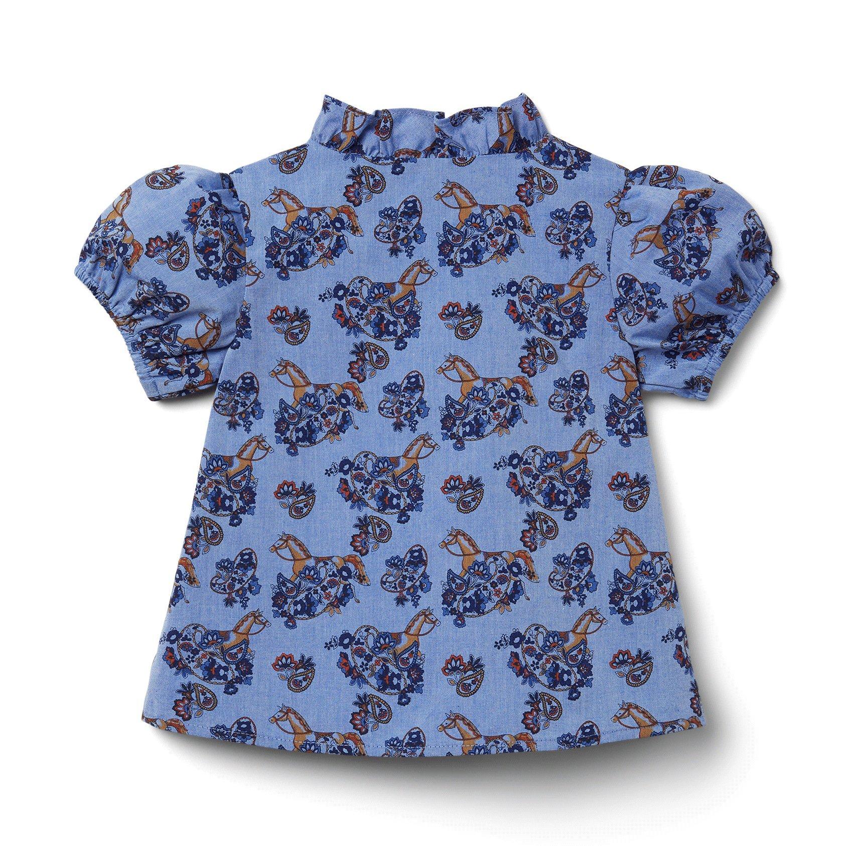 Floral Horse Print Top image number 2