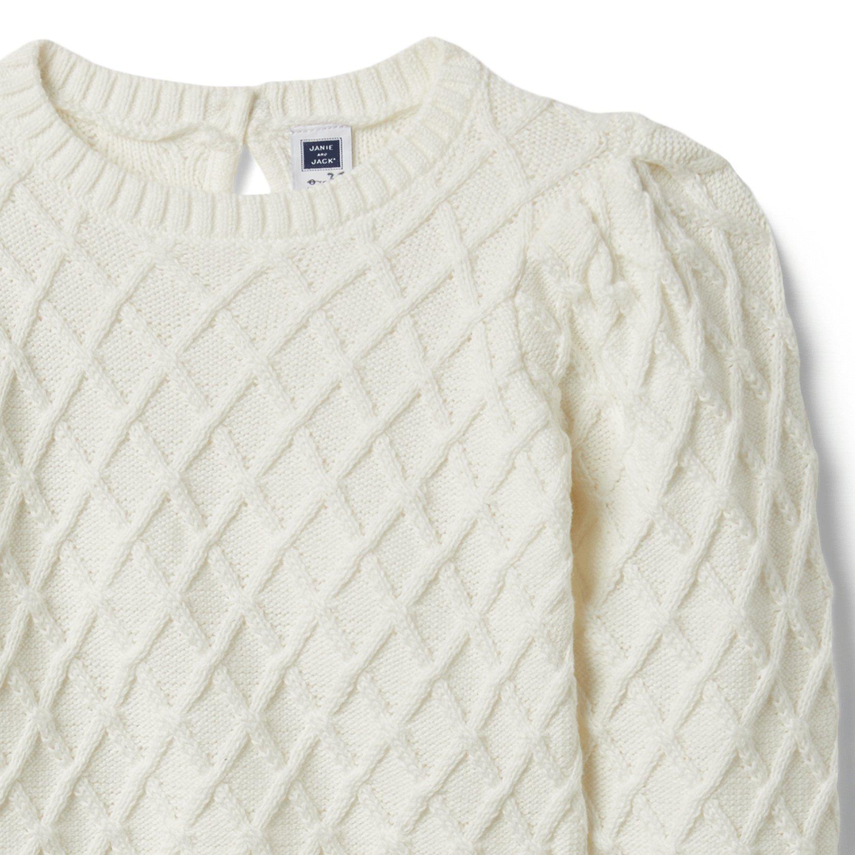 Textured Puff Sleeve Sweater  image number 1
