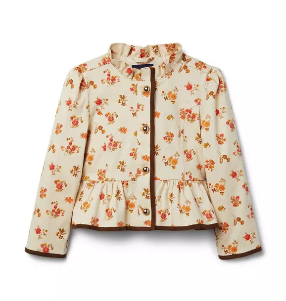 Floral Peplum Jacket