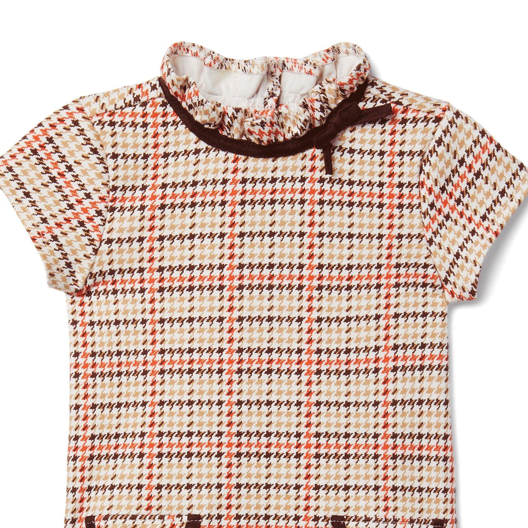 Plaid Dropwaist Jacquard Dress image number 2
