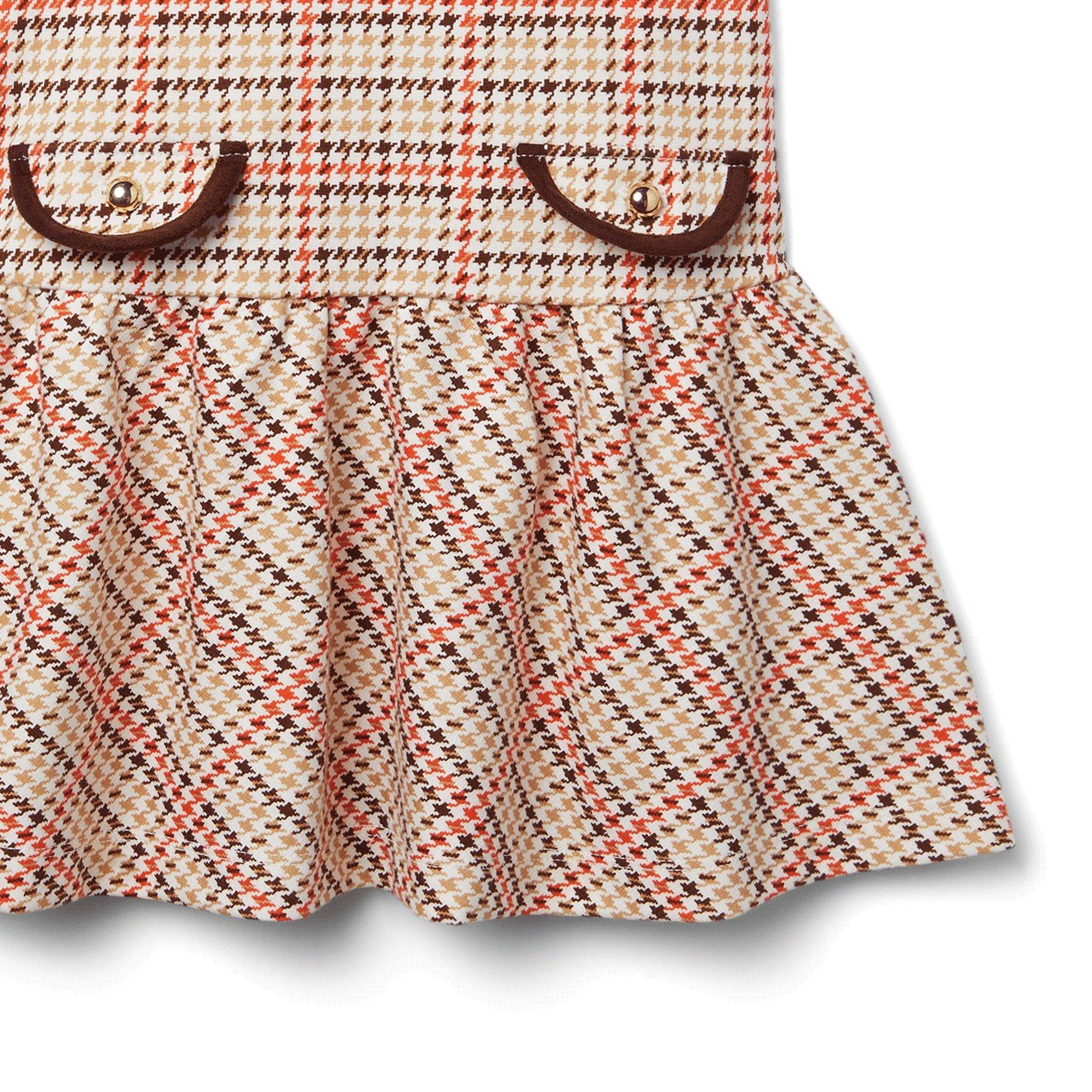 Plaid Dropwaist Jacquard Dress image number 5