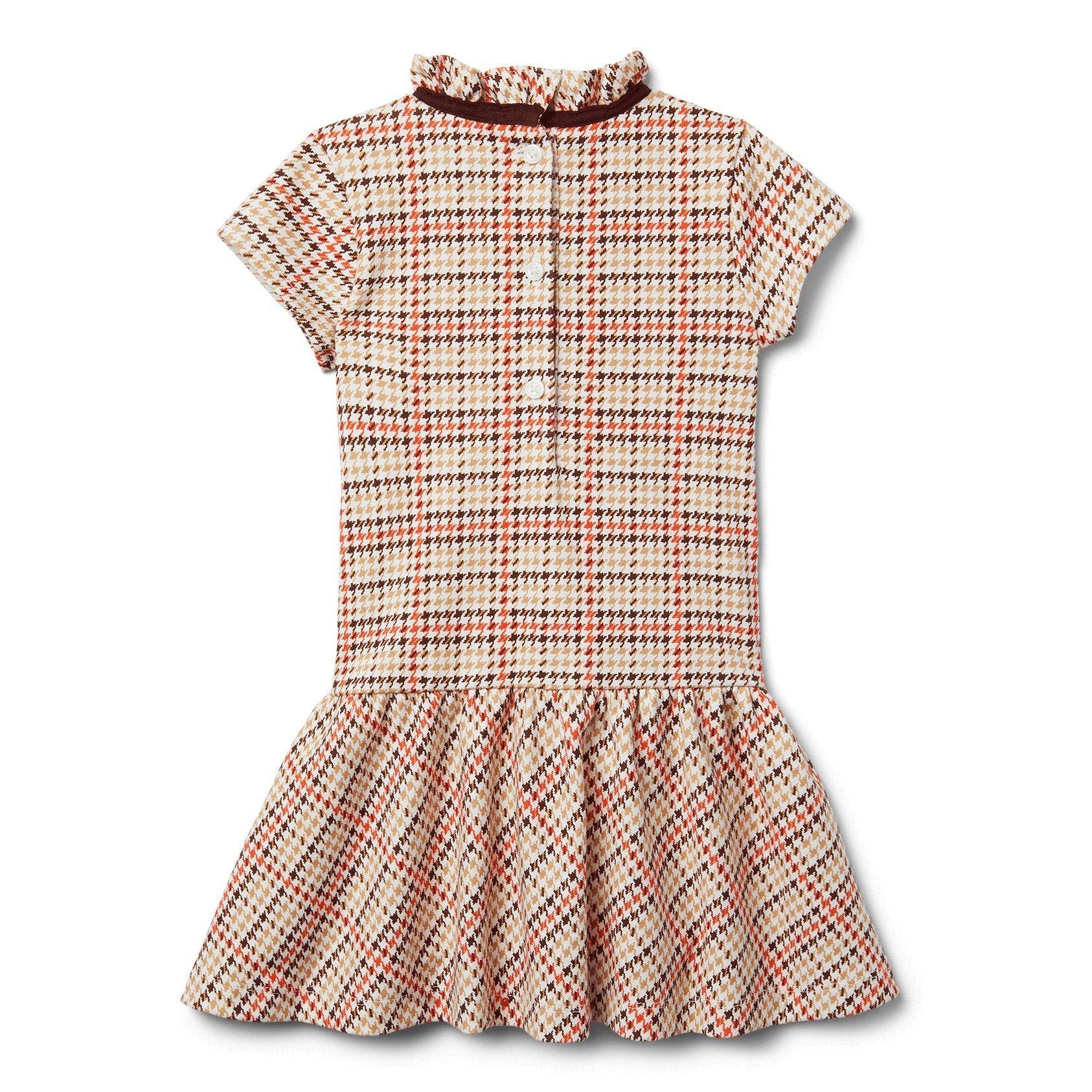 Plaid Dropwaist Jacquard Dress image number 4
