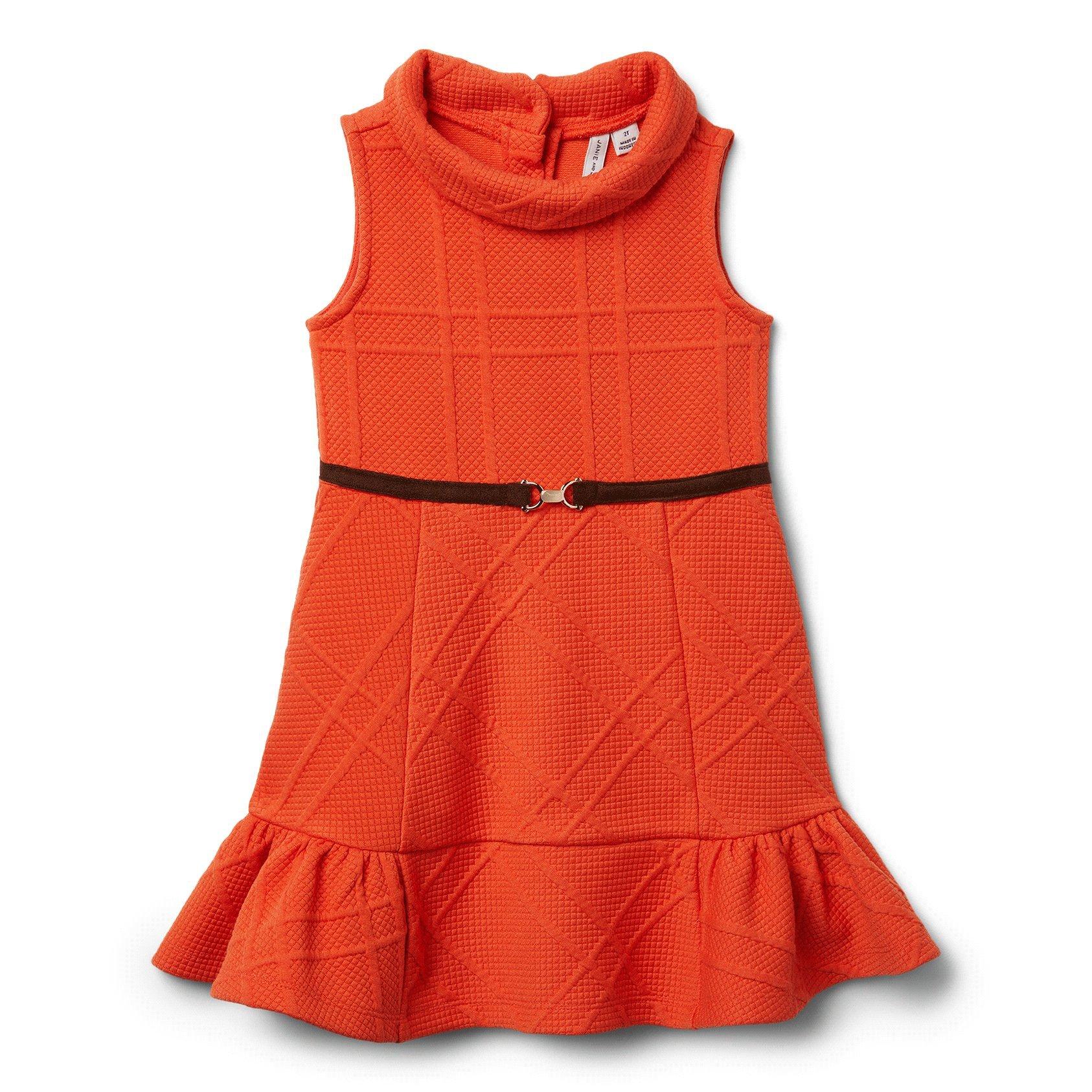 Ruffle Hem Jacquard Dress  image number 0