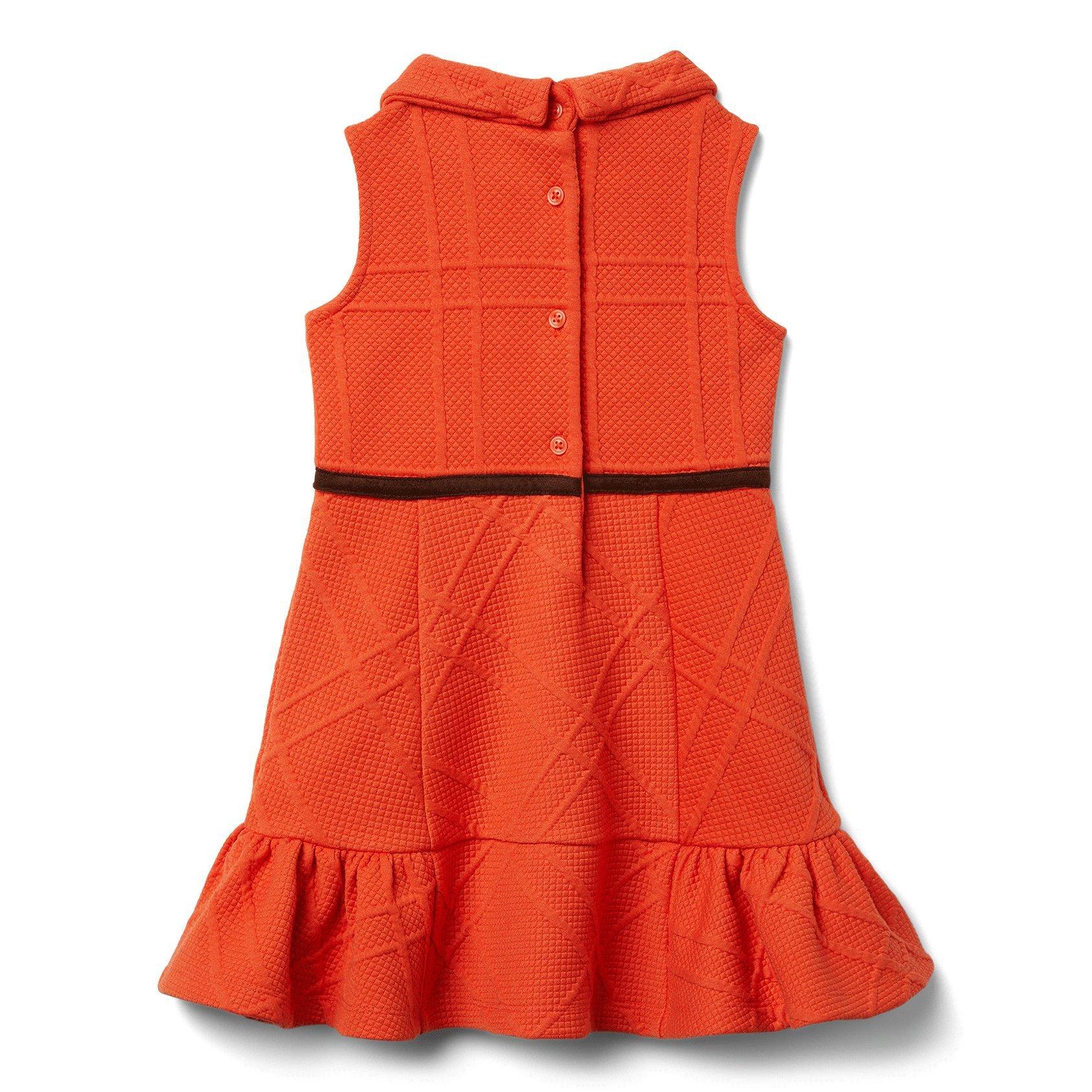 Ruffle Hem Jacquard Dress  image number 2