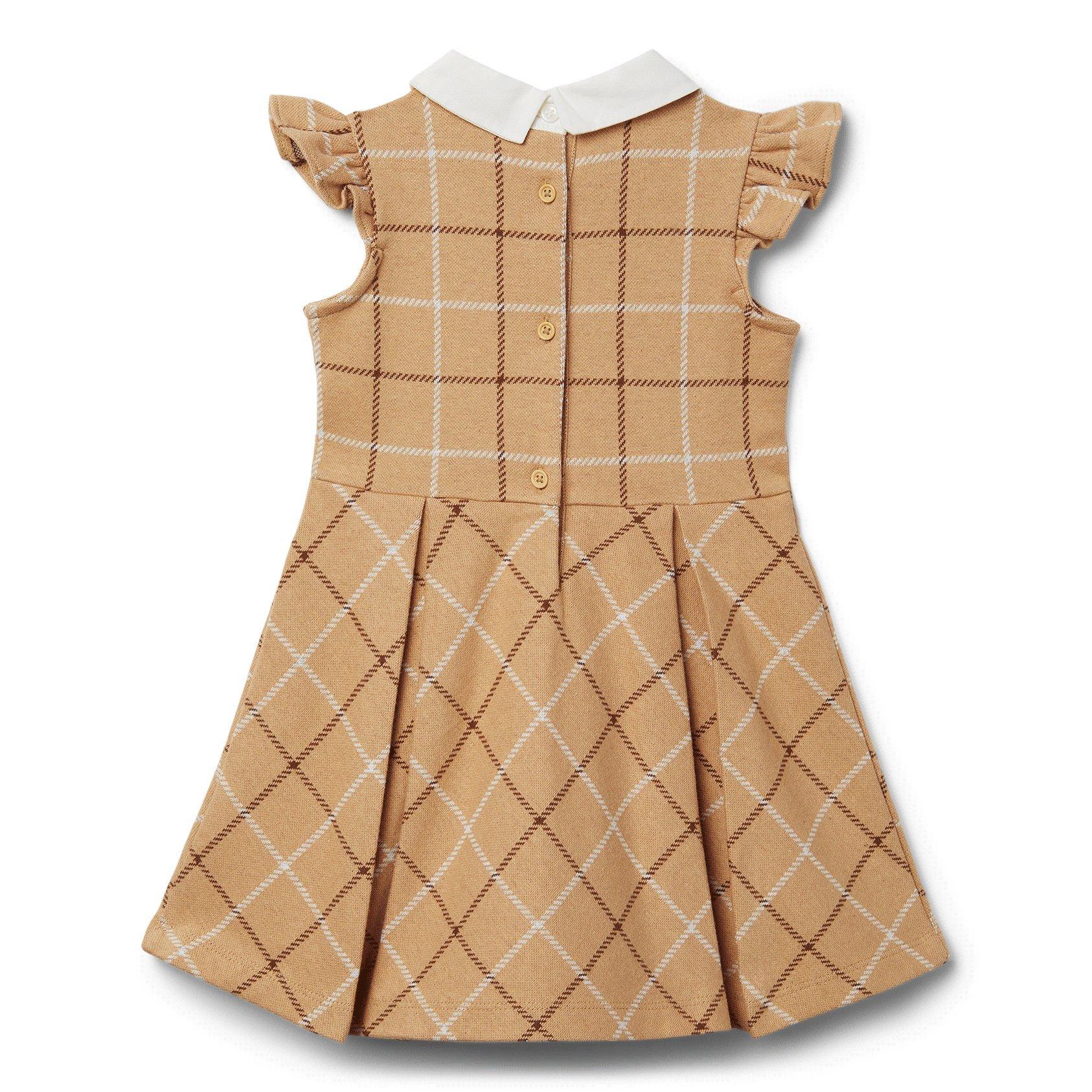 Check Collared Ponte Dress image number 3