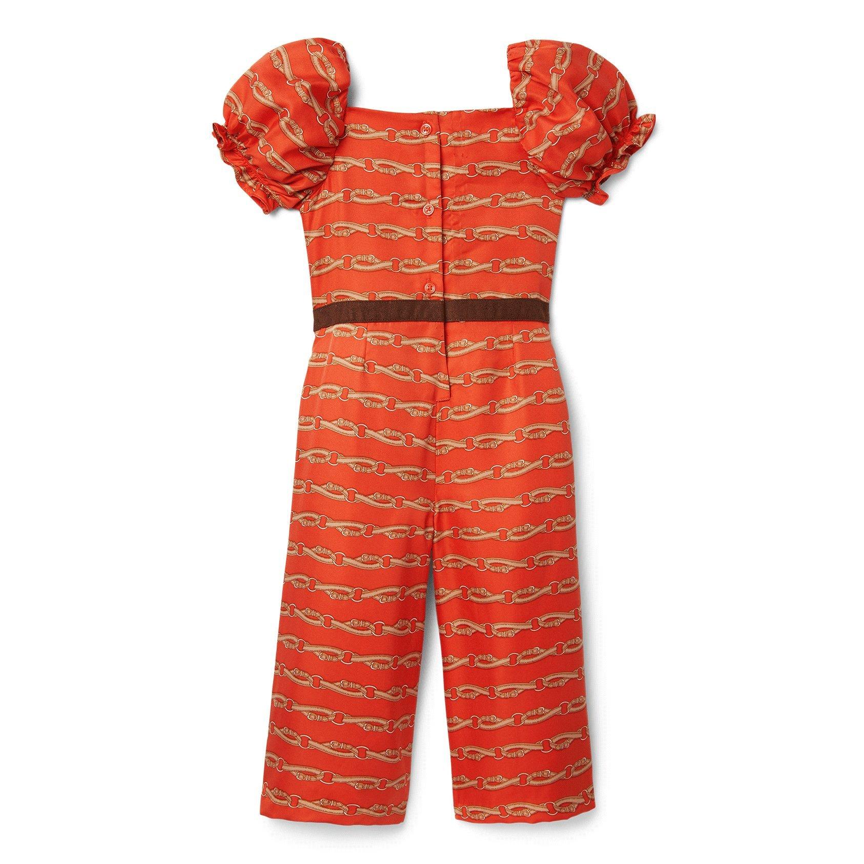 Bridle Bit Print Puff Sleeve Jumpsuit image number 4