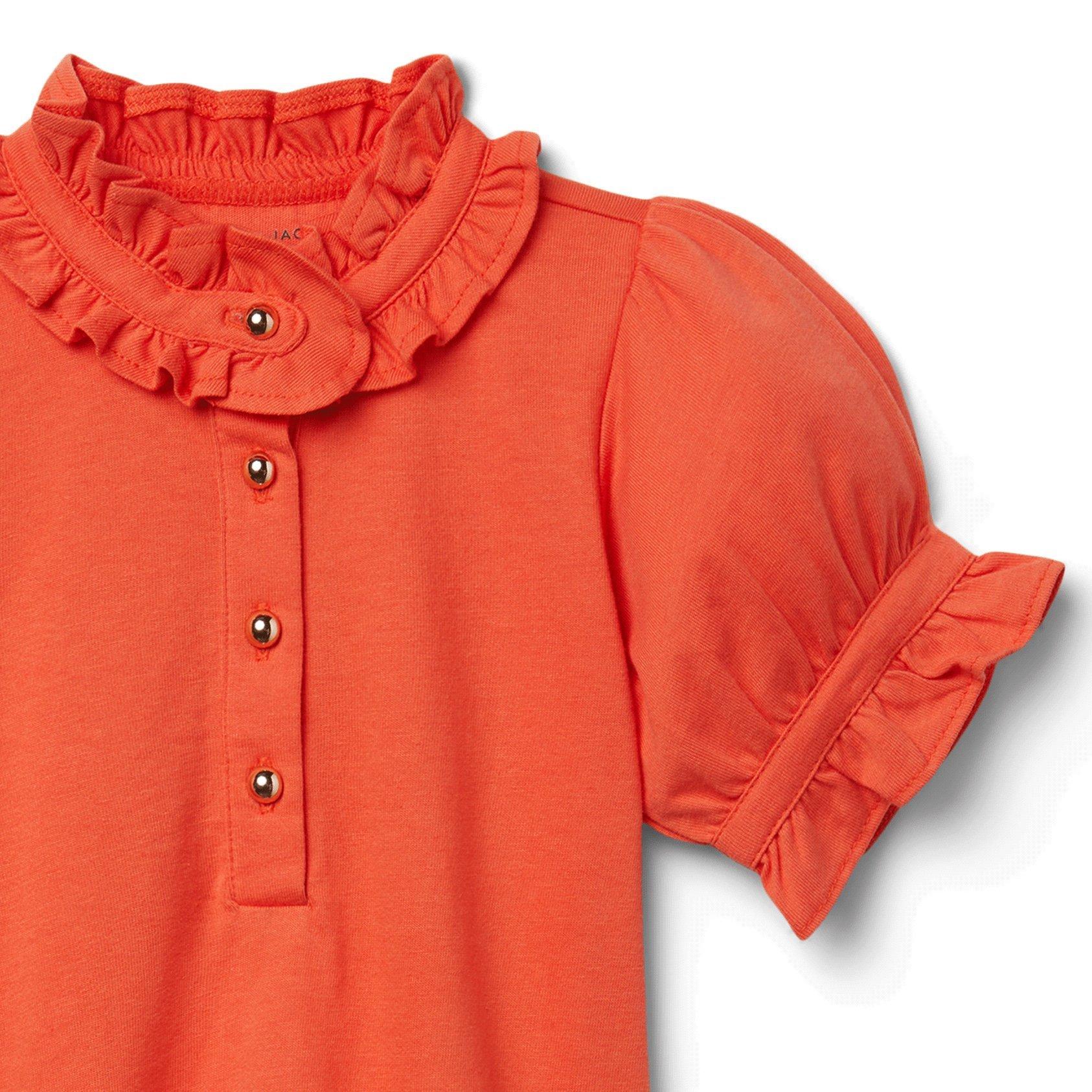 Ruffle Puff Sleeve Top image number 3